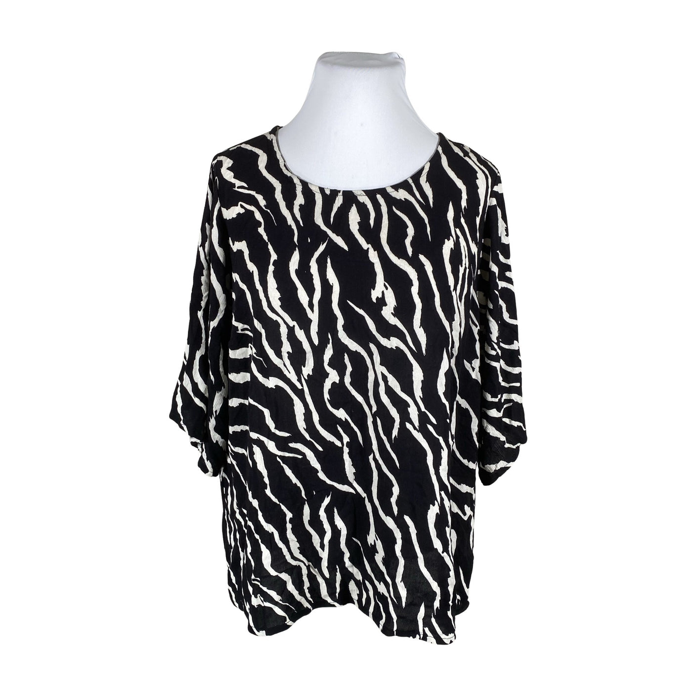Unisex Kaffe - Short-sleeved blouse, size 52 - Black (1)