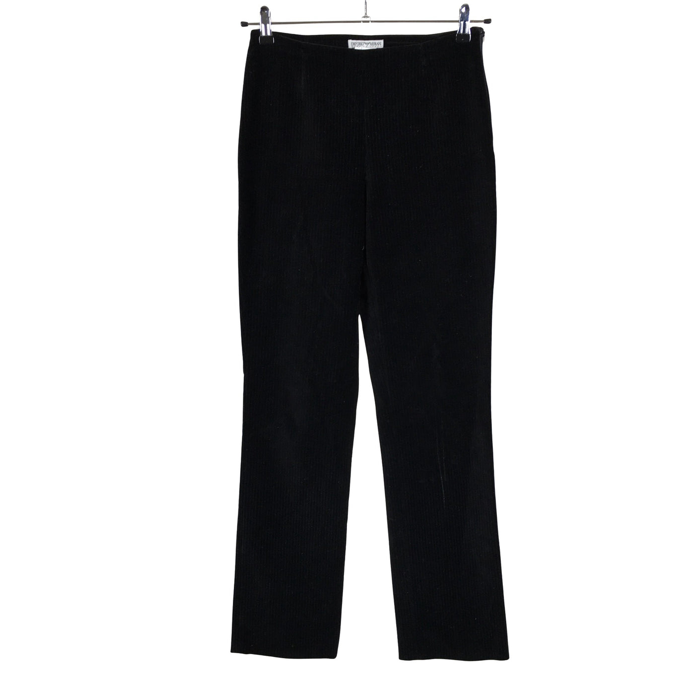 Unisex Emporio Armani - Velvet pants, size 38 - Black (1)