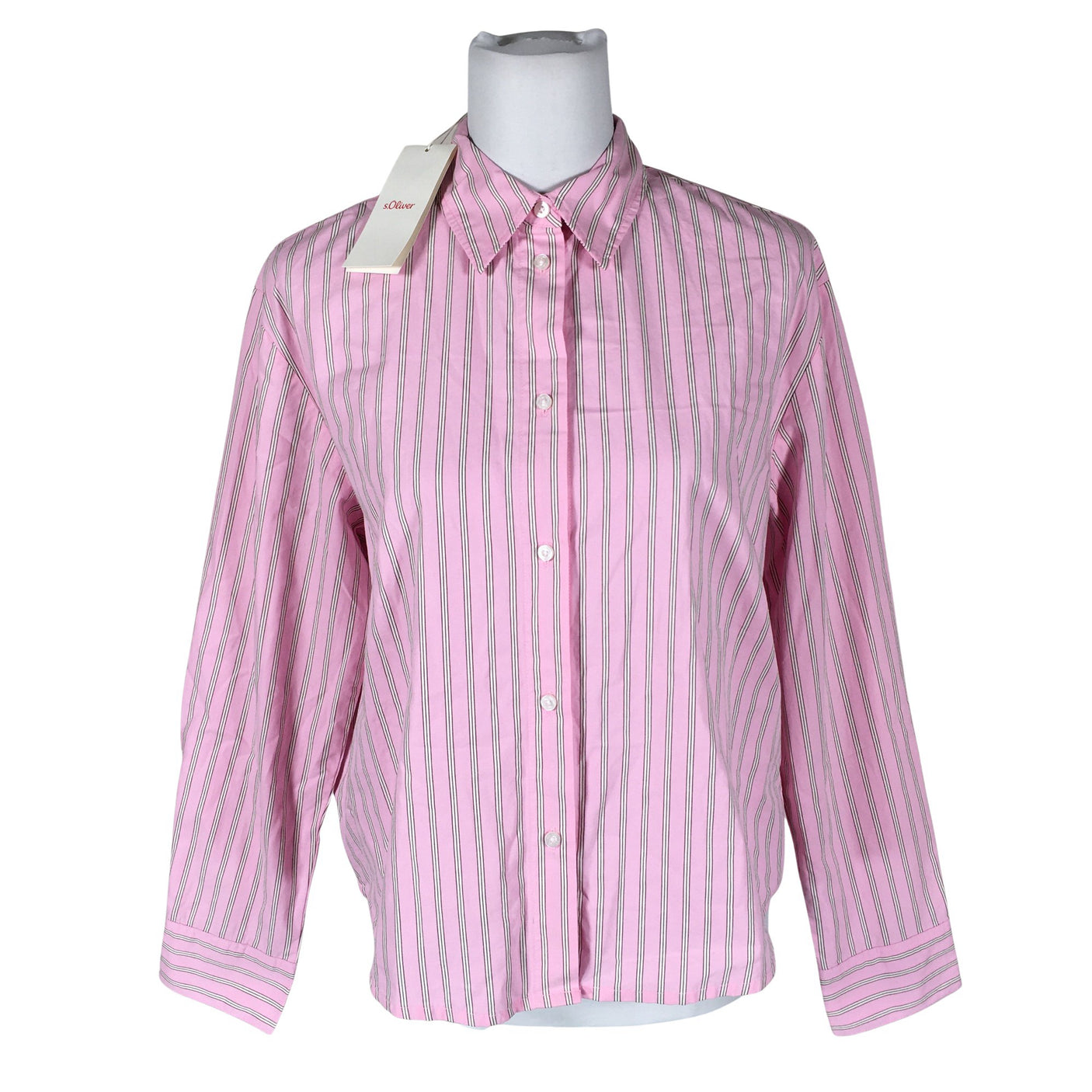 Unisex s.Oliver - Collared shirt, size 36 - Light pink (1)