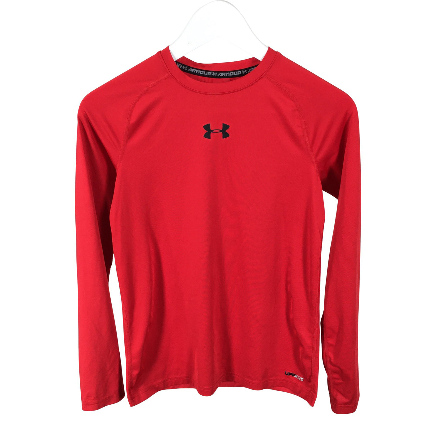 Unisex Under Armour - Sports shirt, long sleeve, size 158 - 164 - Red (1)
