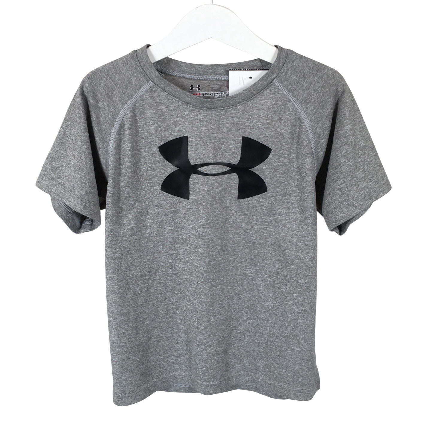 Unisex Under Armour - Sports shirt, short sleeve, size 110 - 116 - Gray (1)
