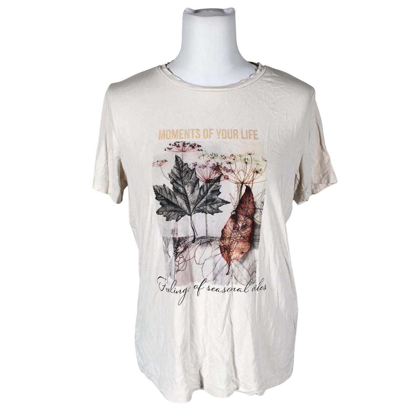 Unisex Soyaconcept - T-shirt, size 38 - Beige (1)