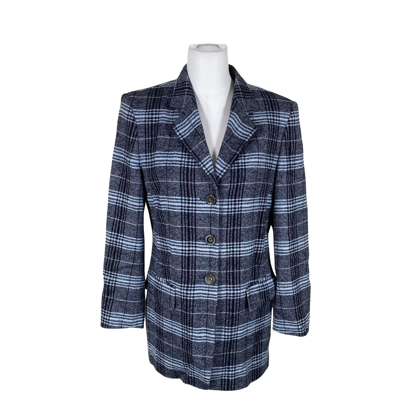 Unisex Mondi - Wool coat, size 38 - Blue (1)