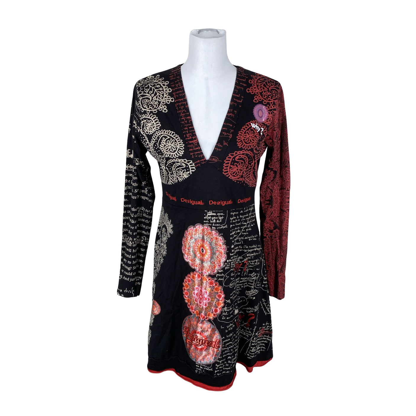 Unisex Desigual - Tricot dress, size 42 - Black (1)