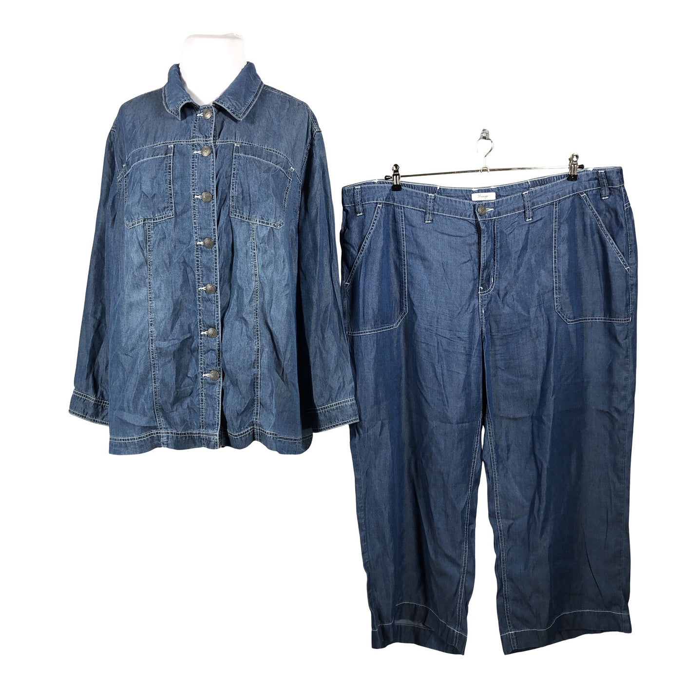 Unisex Sheego - Slacks, size 52 - Blue (1)