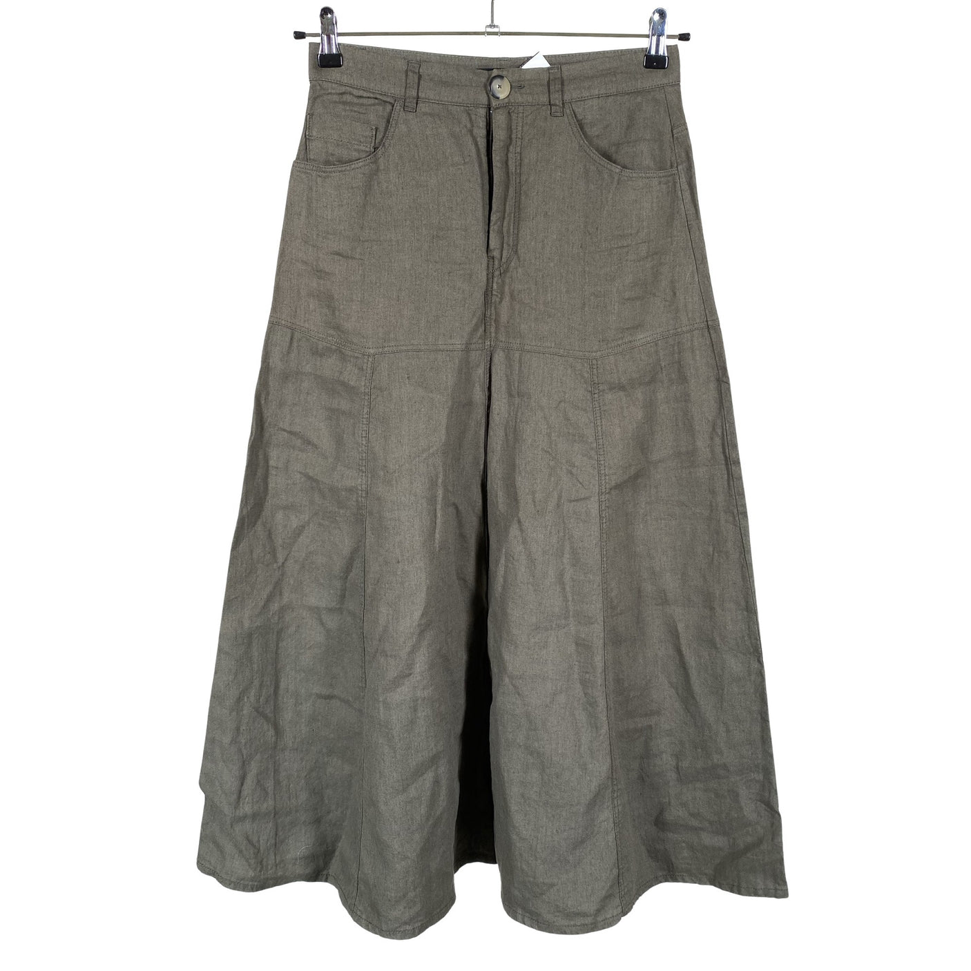 Unisex Massimo Dutti - Fabric skirt, size 36 - Green (1)