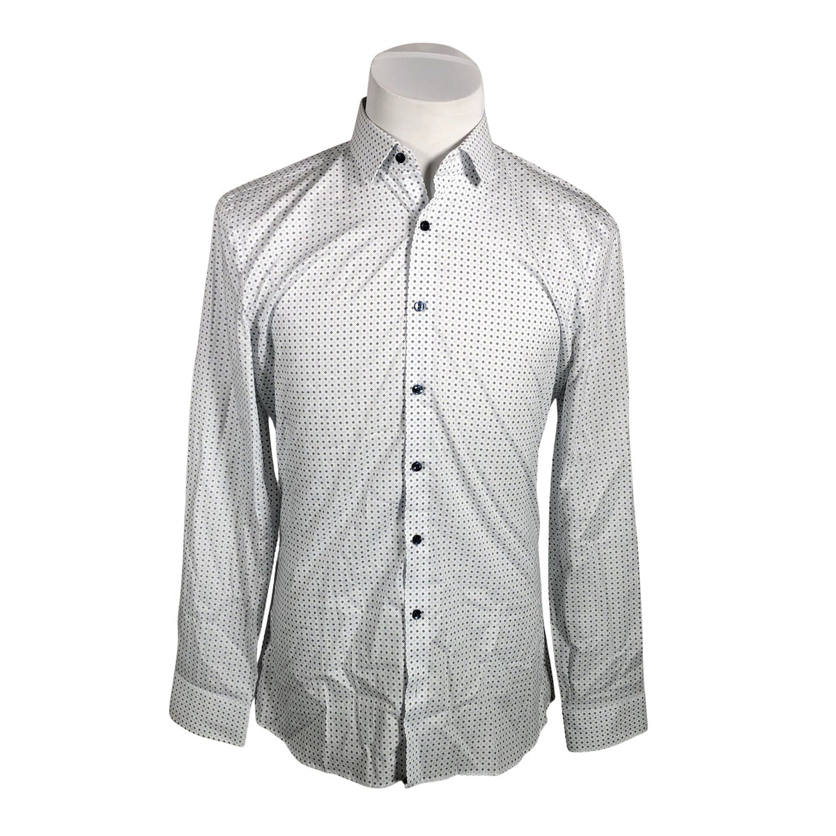 Unisex Olymp - Collared shirt, size L - White (1)