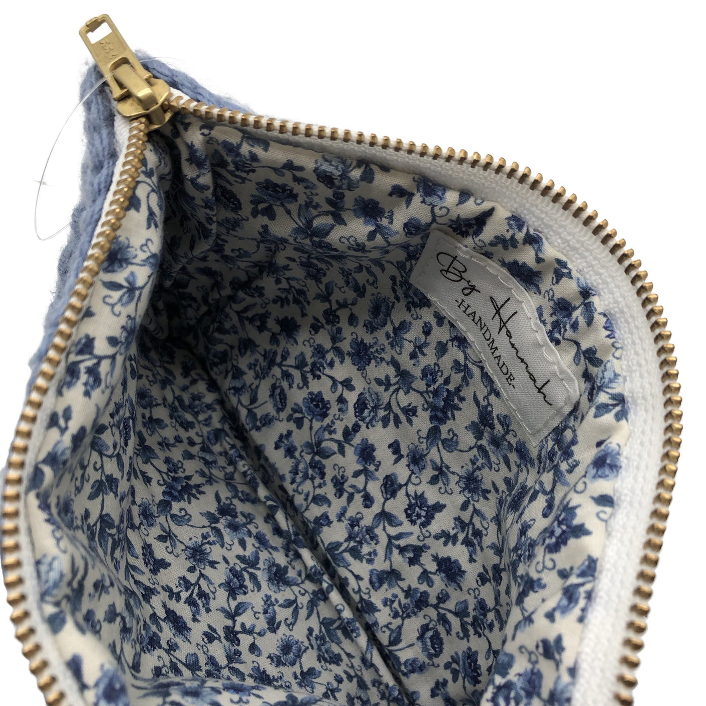 Unisex Handmade - Toiletry bag, size Mini - Blue (2)