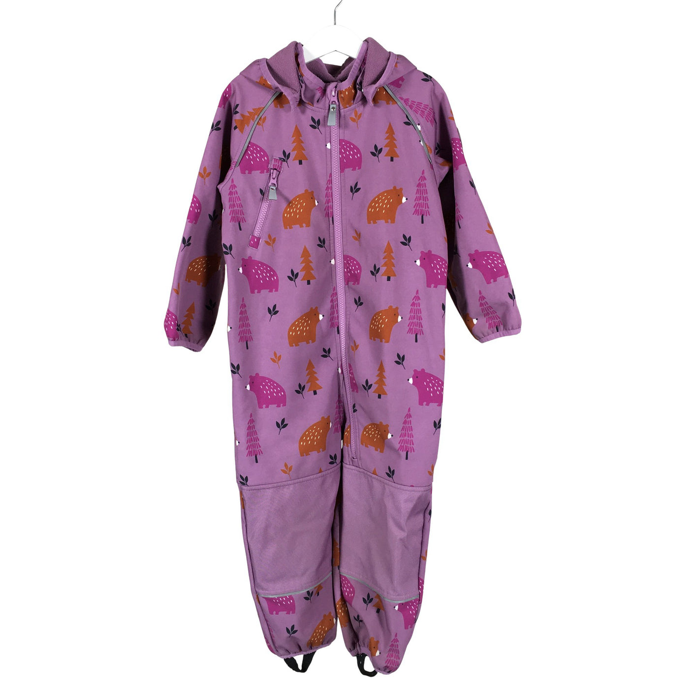 Unisex Jonathan - Soft shell jumpsuit, size 98 - 104 - Violet (1)