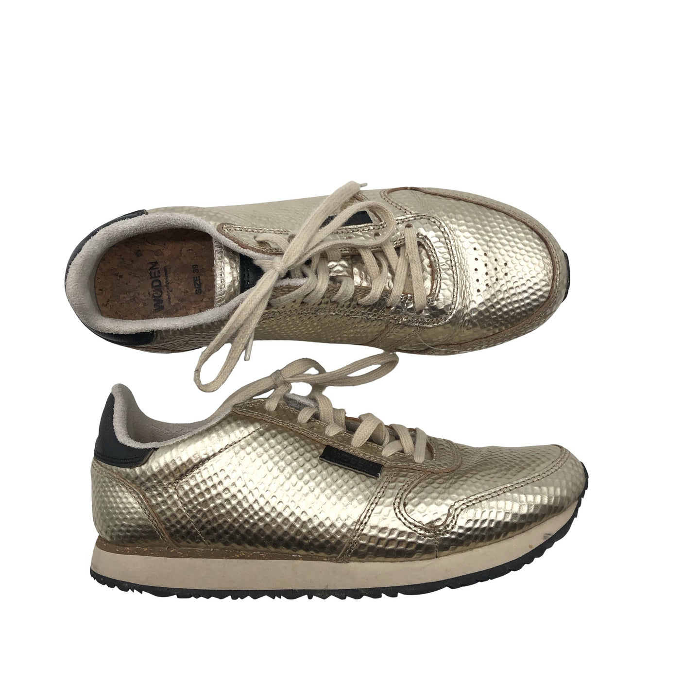 Unisex Woden - Sneakers, size 39 - Gold (1)