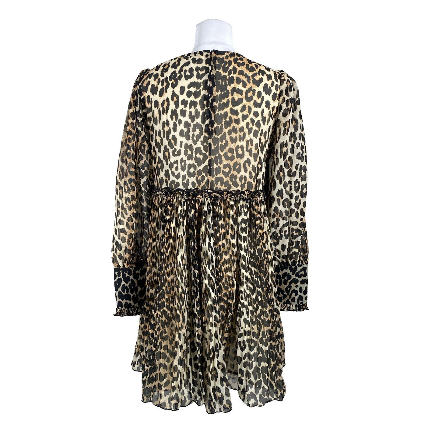 Unisex Ganni - Schiffon dress, size 38 - Brown (3)