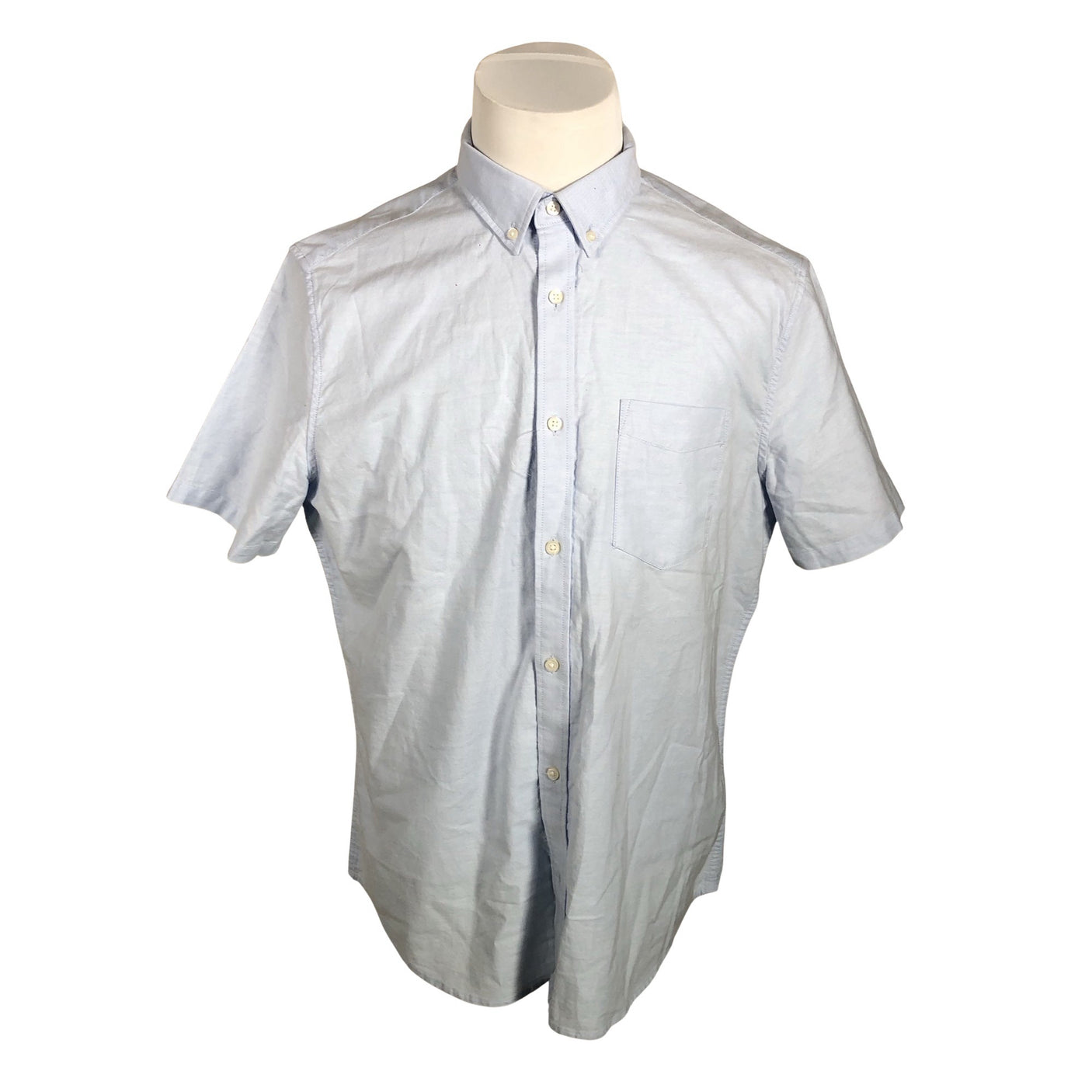 Unisex Marks&Spencer - Collared shirt, size L - Light blue (1)
