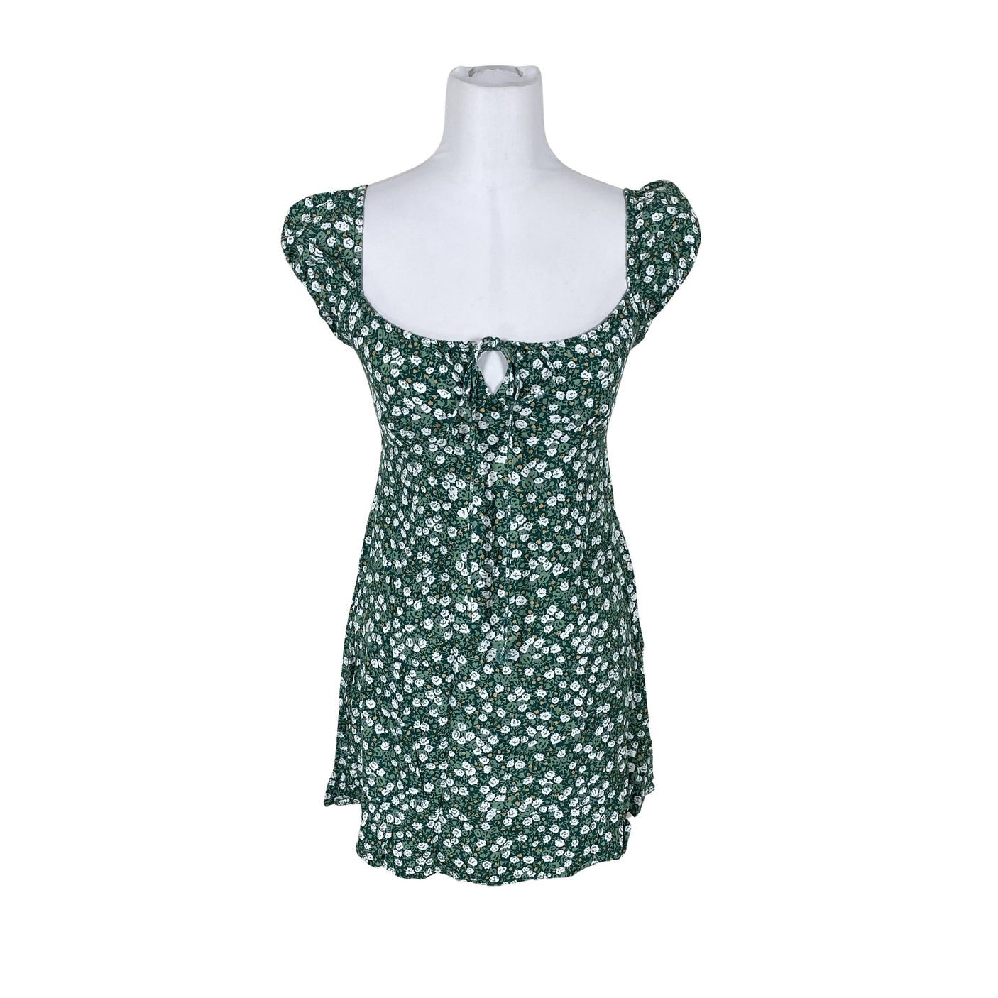 Unisex Motel - Schiffon dress, size 36 - Green (1)