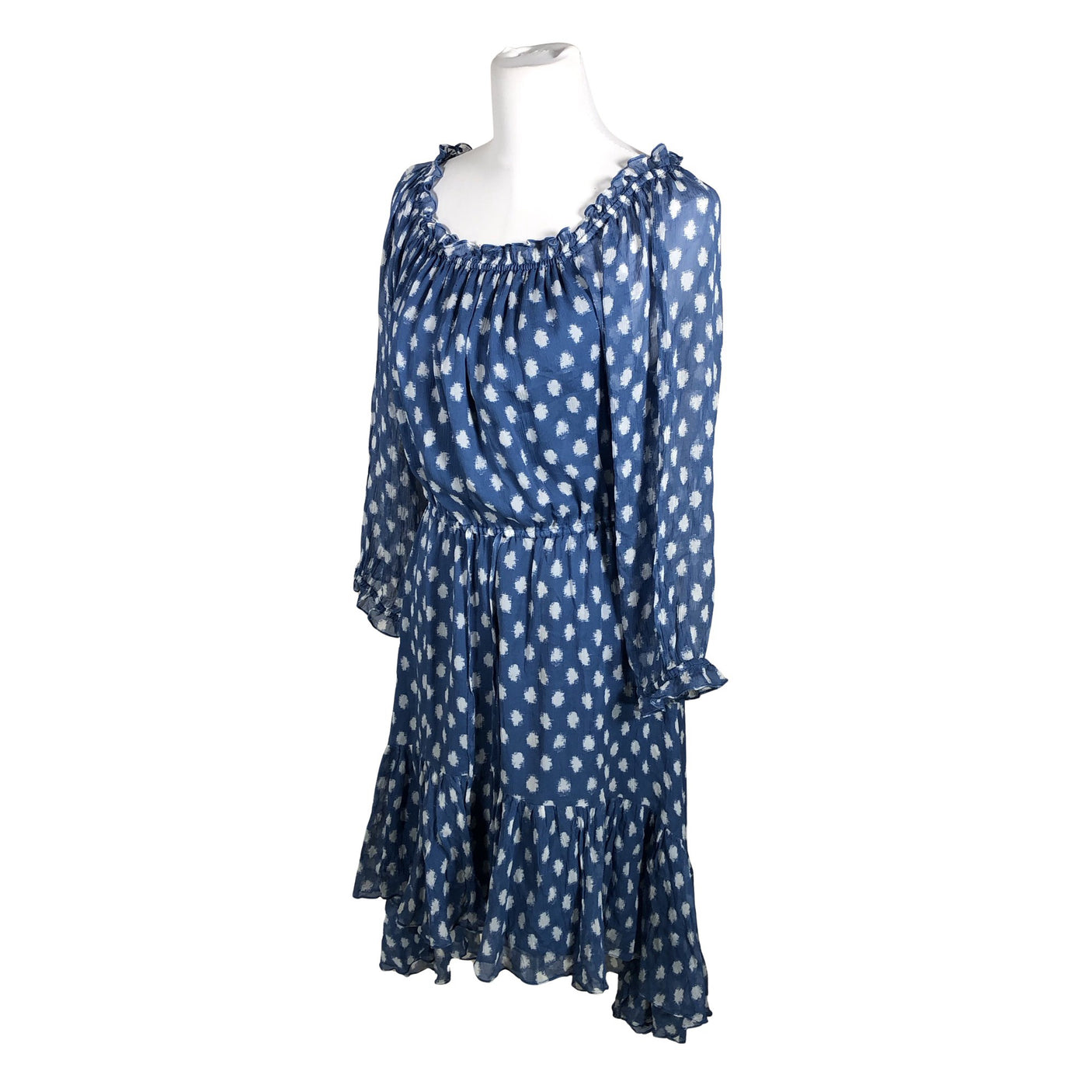 Unisex Diane von Furstenberg - Schiffon dress, size 40 - Blue (3)