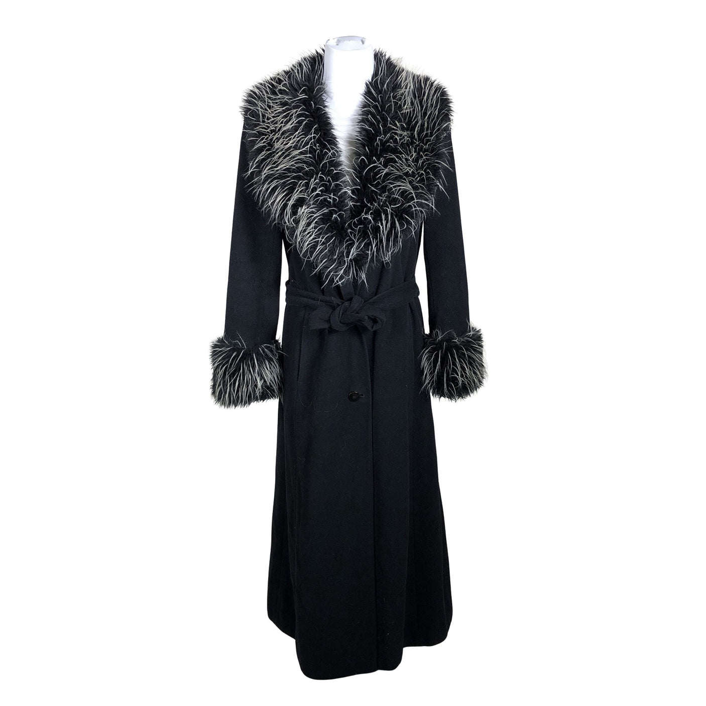 Unisex Menuetto - Faux fur coat, size 36 - Black (1)