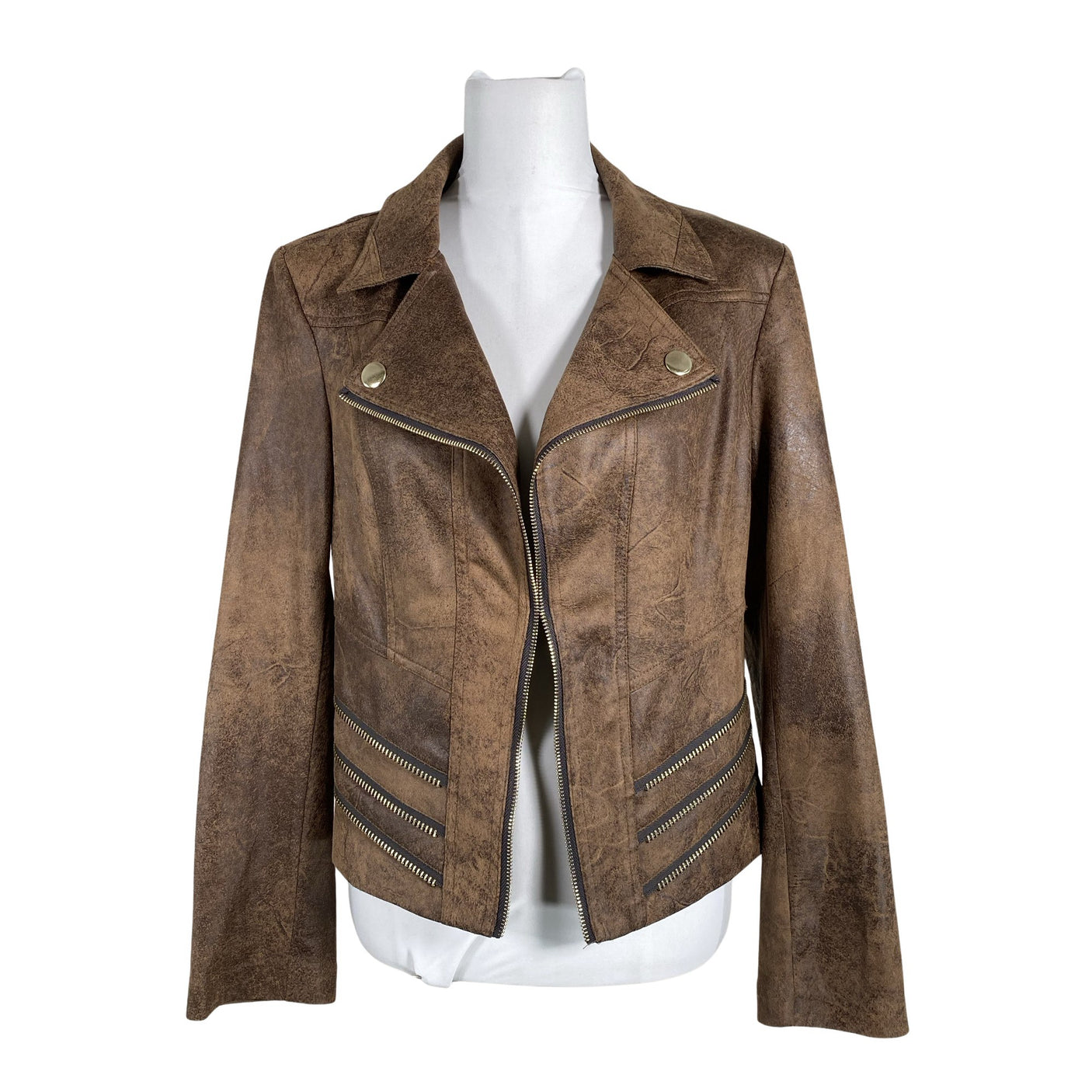 Unisex Frank Lyman - Leather jacket, size 40 - Brown (1)