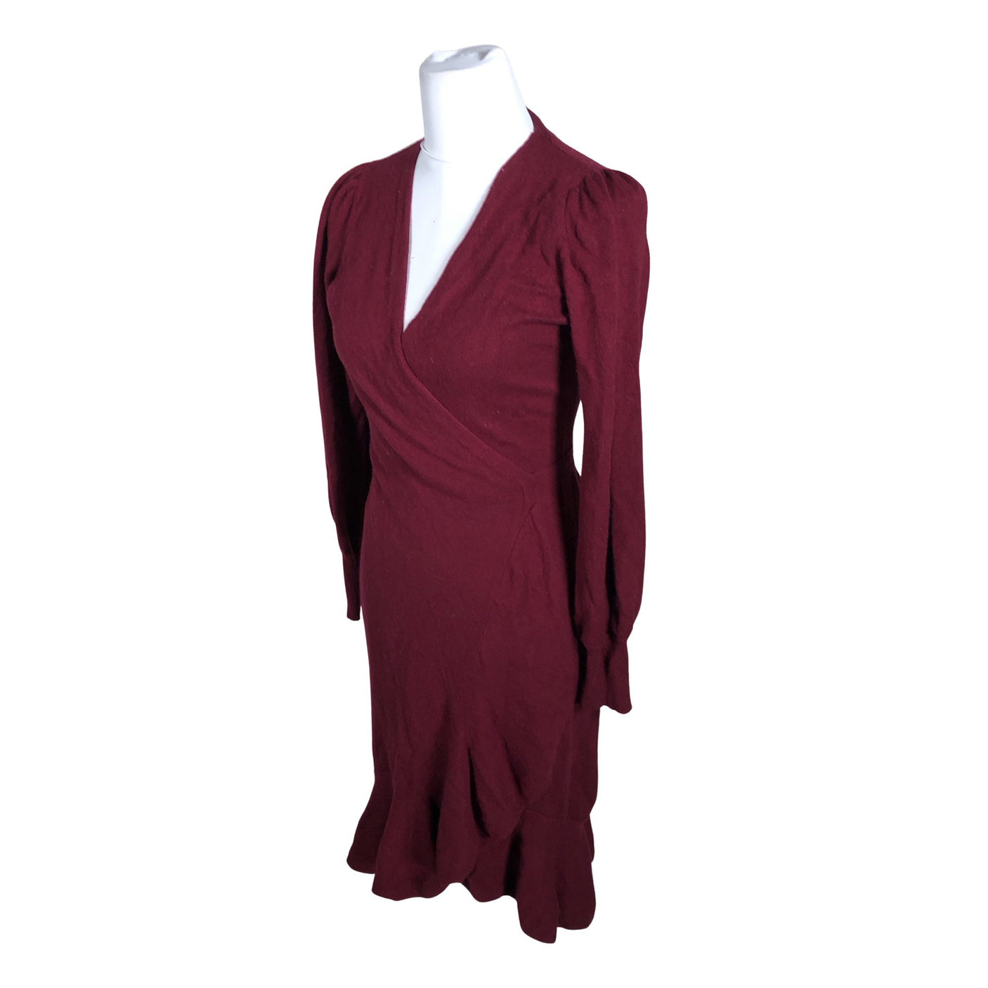 Unisex Diane von Furstenberg - Knit dress, size 36 - Wine red (3)