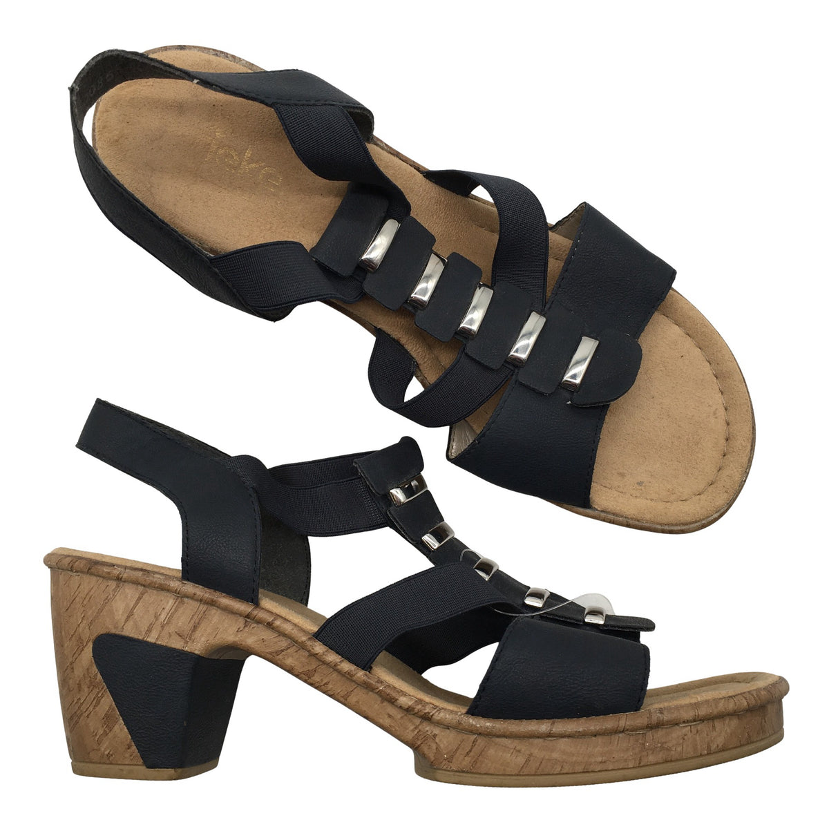 Unisex Rieker - Heeled sandals, size 41 - Blue (1)