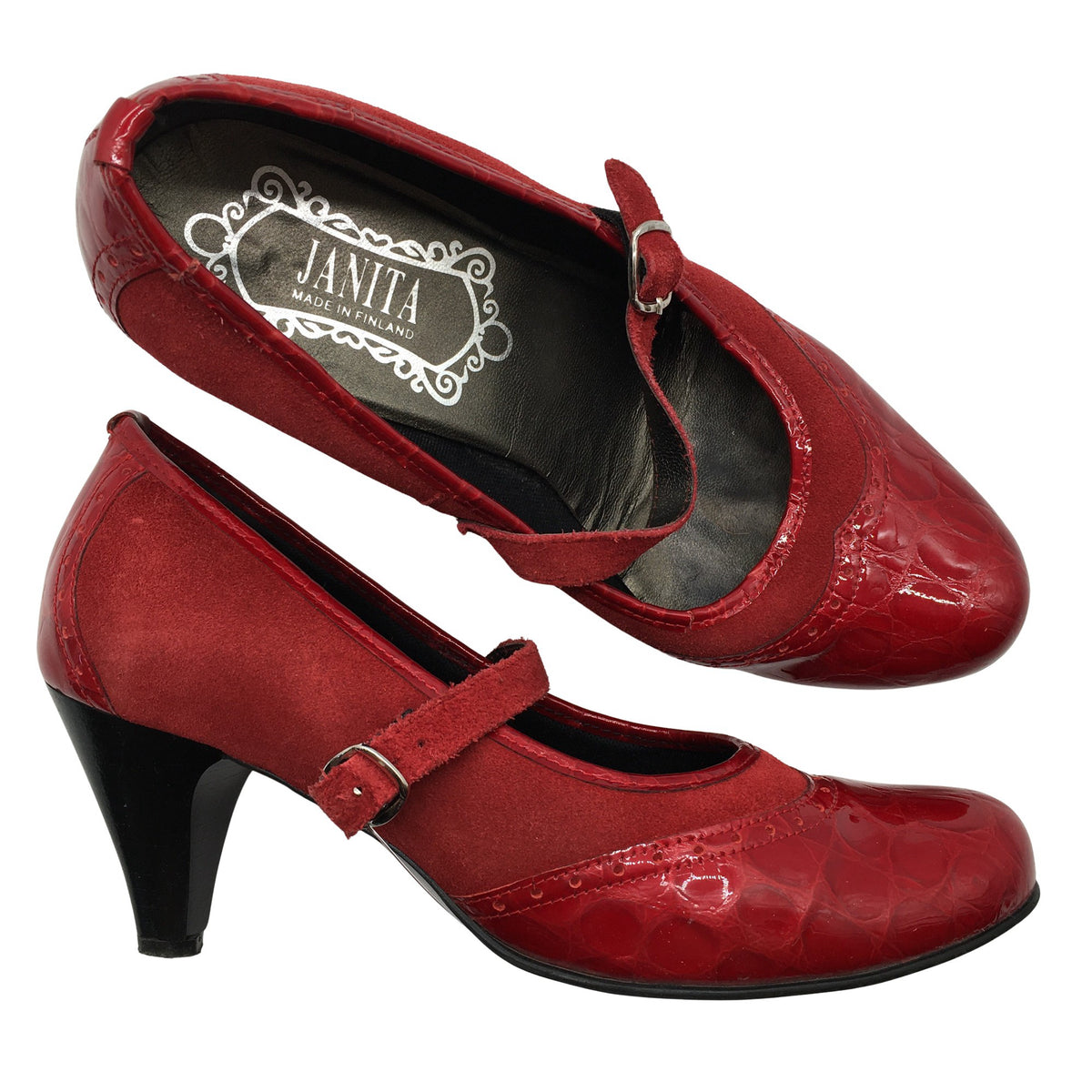 Unisex Janita - High heels, size 40 - Wine red (1)
