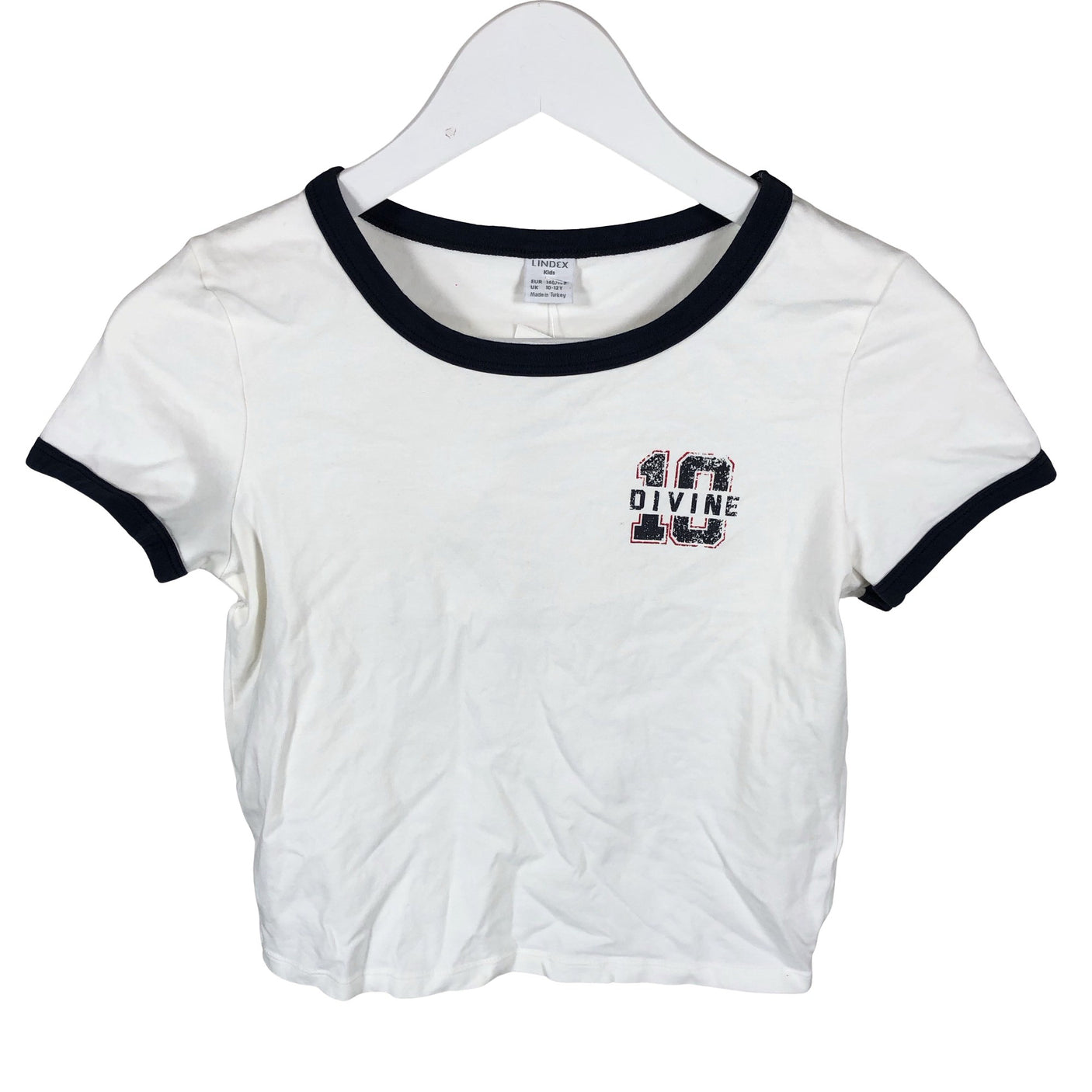 Unisex Lindex - T-shirt, size 146 - 152 - White (1)