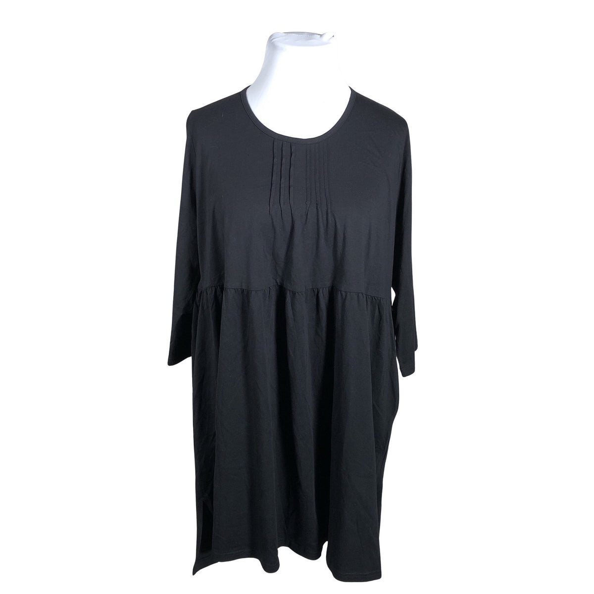 Unisex Ulla Popken - Tricot tunic, size 50 - Black (1)