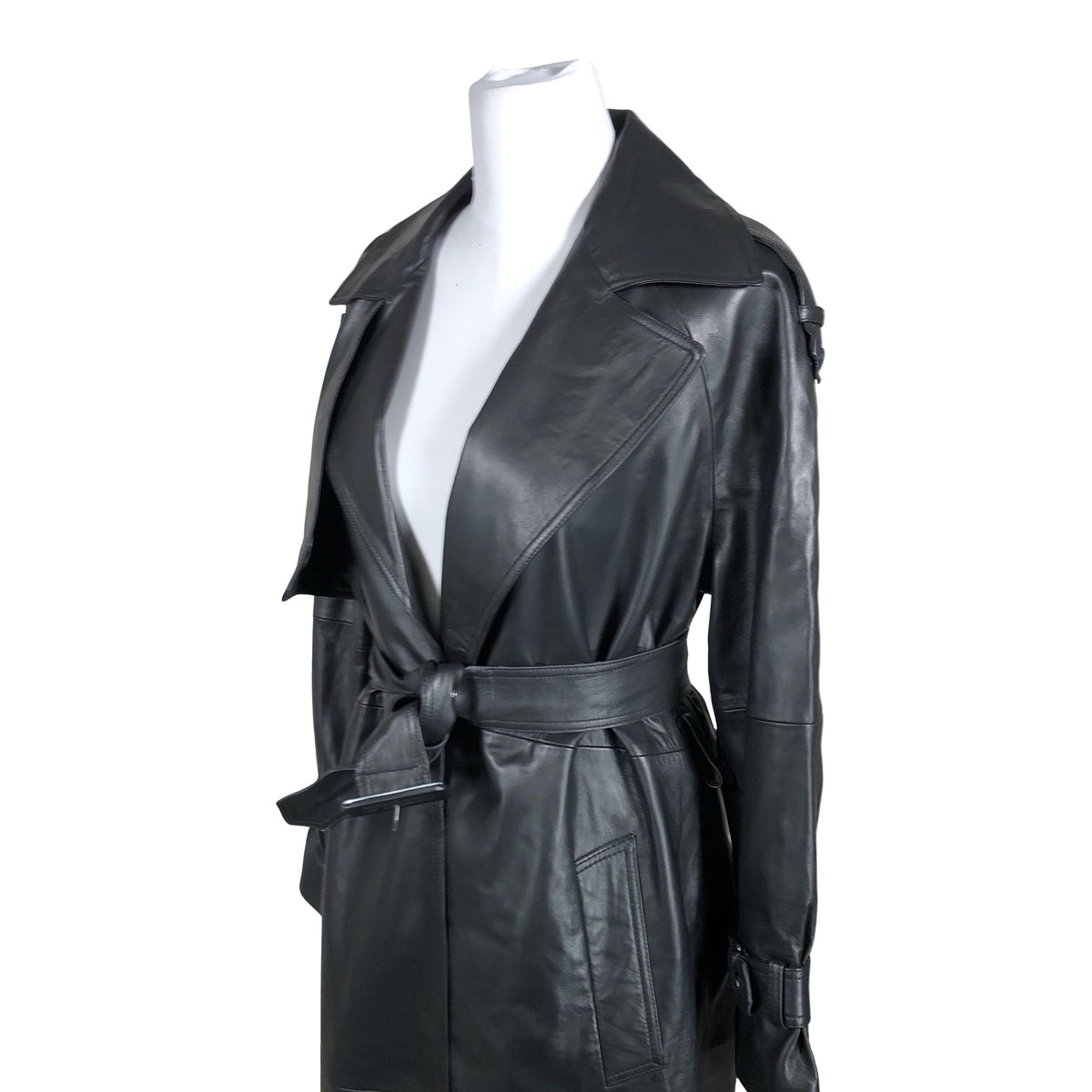 Unisex Studio Di Moda - Leather jacket, size 36 - Black (3)