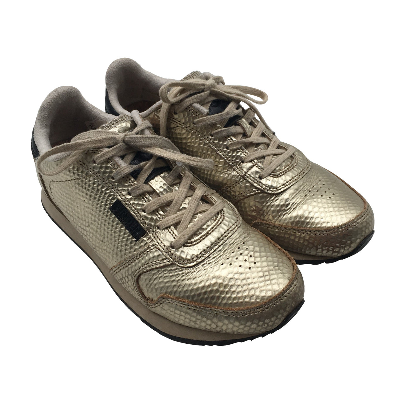 Unisex Woden - Casual sneakers, size 39 - Gold (2)
