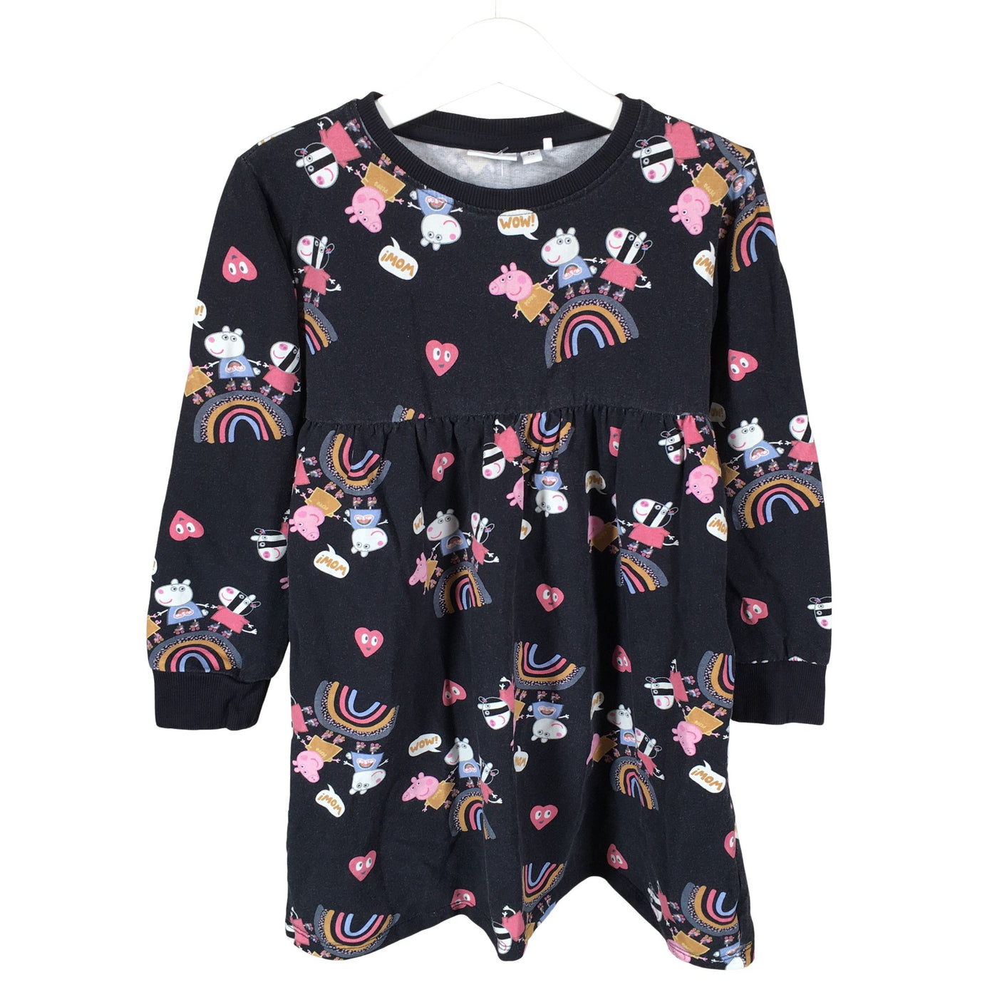 Unisex Name It - Sweatshirt dress, size 110 - 116 - Black (1)