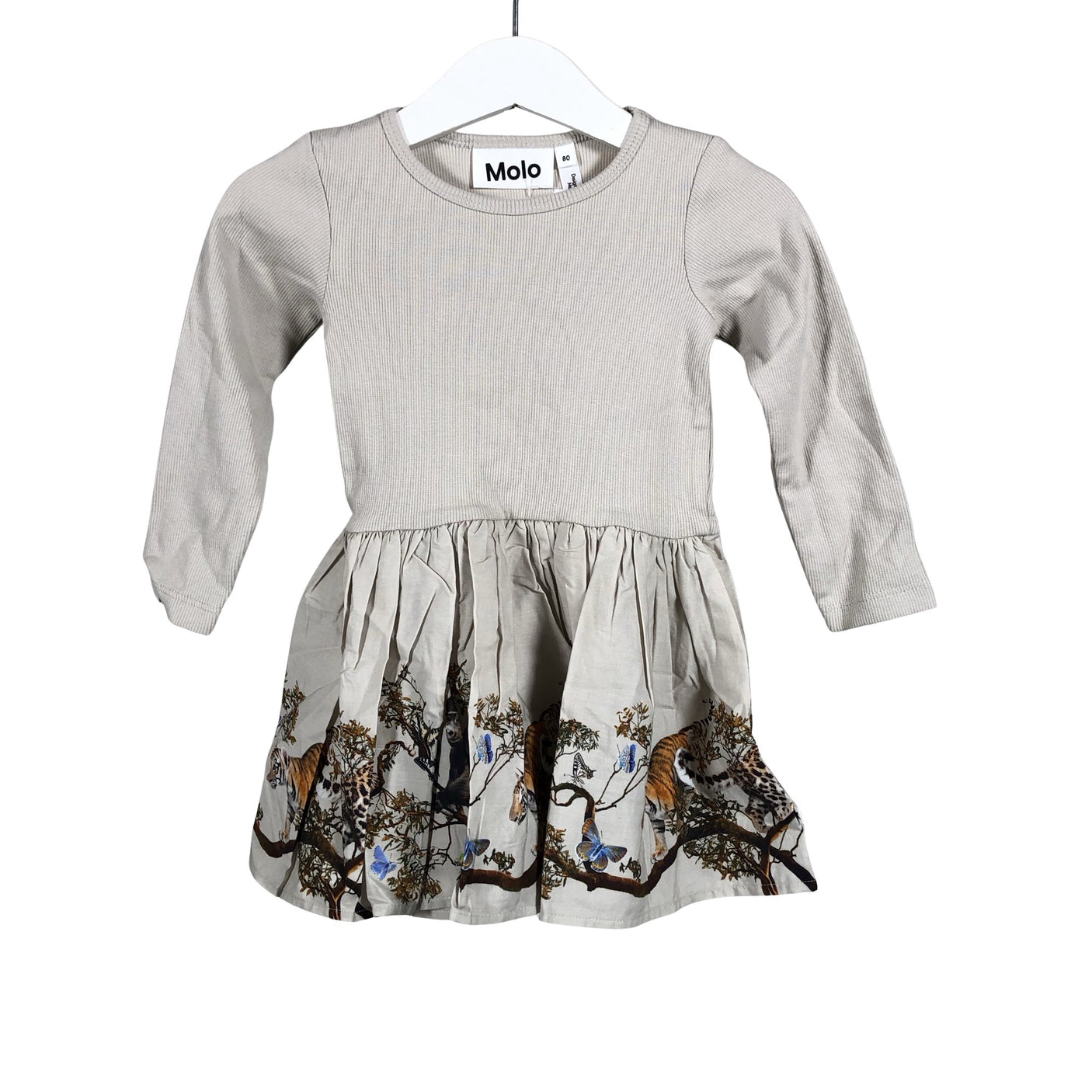 Unisex Molo Kids - Tricot dress, size 74 - 80 - Beige (1)