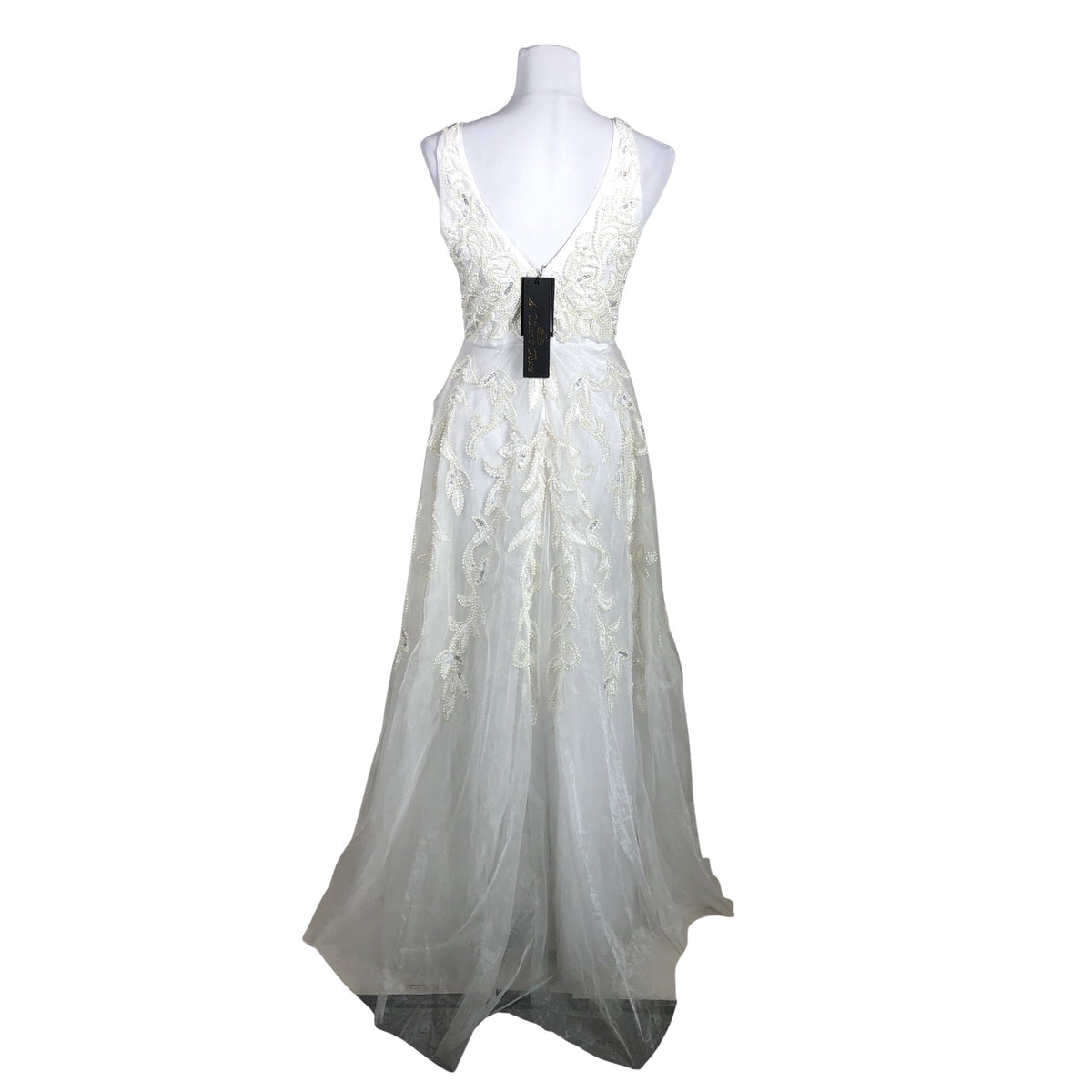 Unisex Born - Party dress, size 34 - White (2)