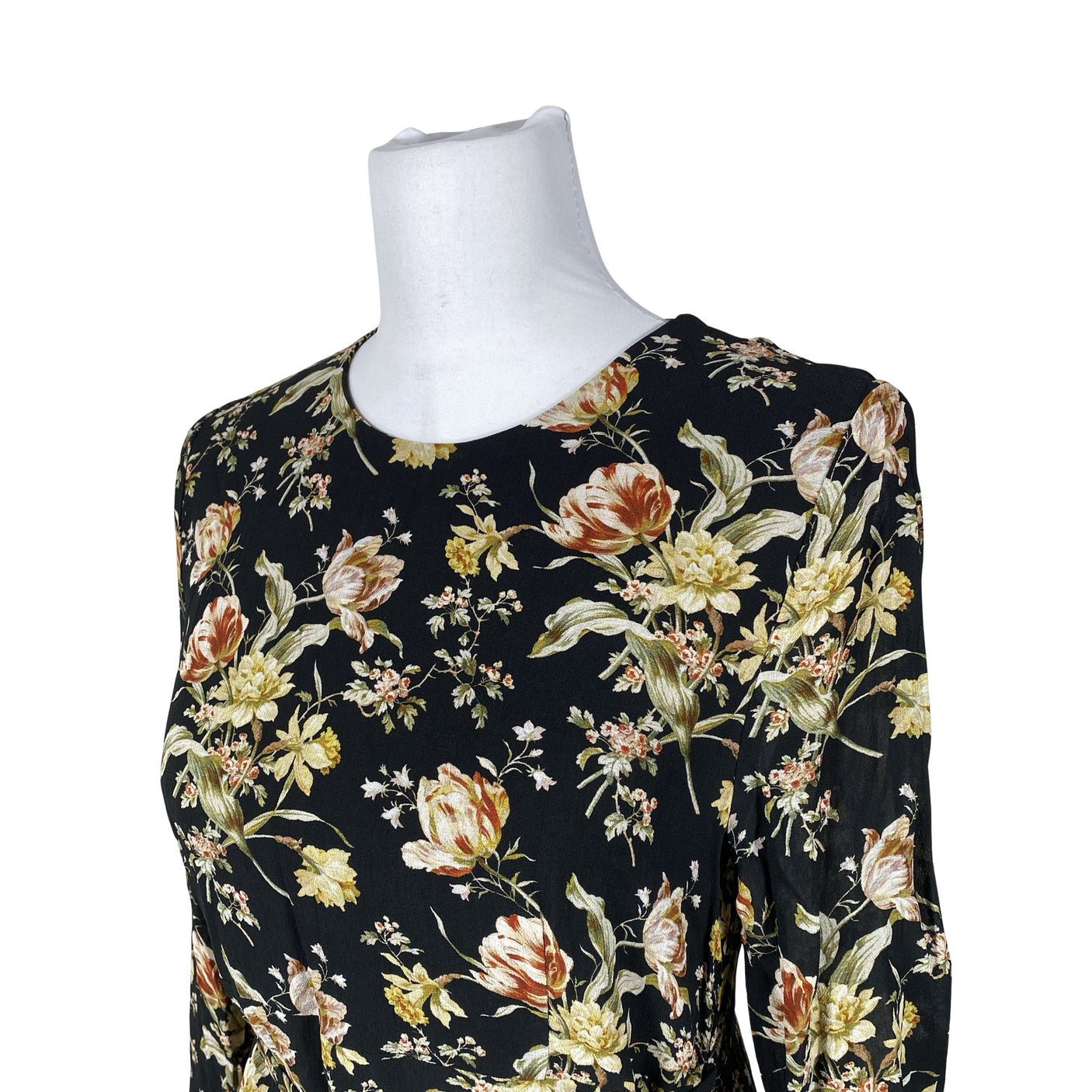 Unisex Andiata - Schiffon dress, size 38 - Black (3)