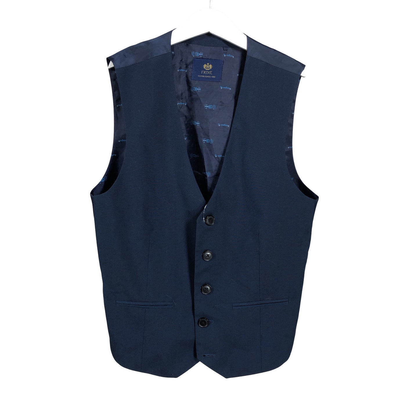 Unisex Next - Suit vest, size 152 - 158 - Blue (1)