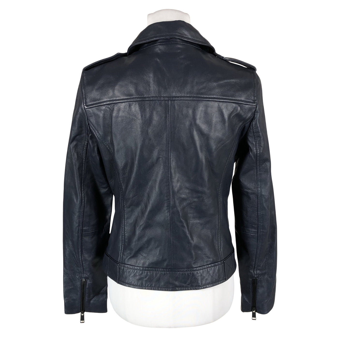 Unisex Barneys - Leather jacket, size 38 - Blue (2)