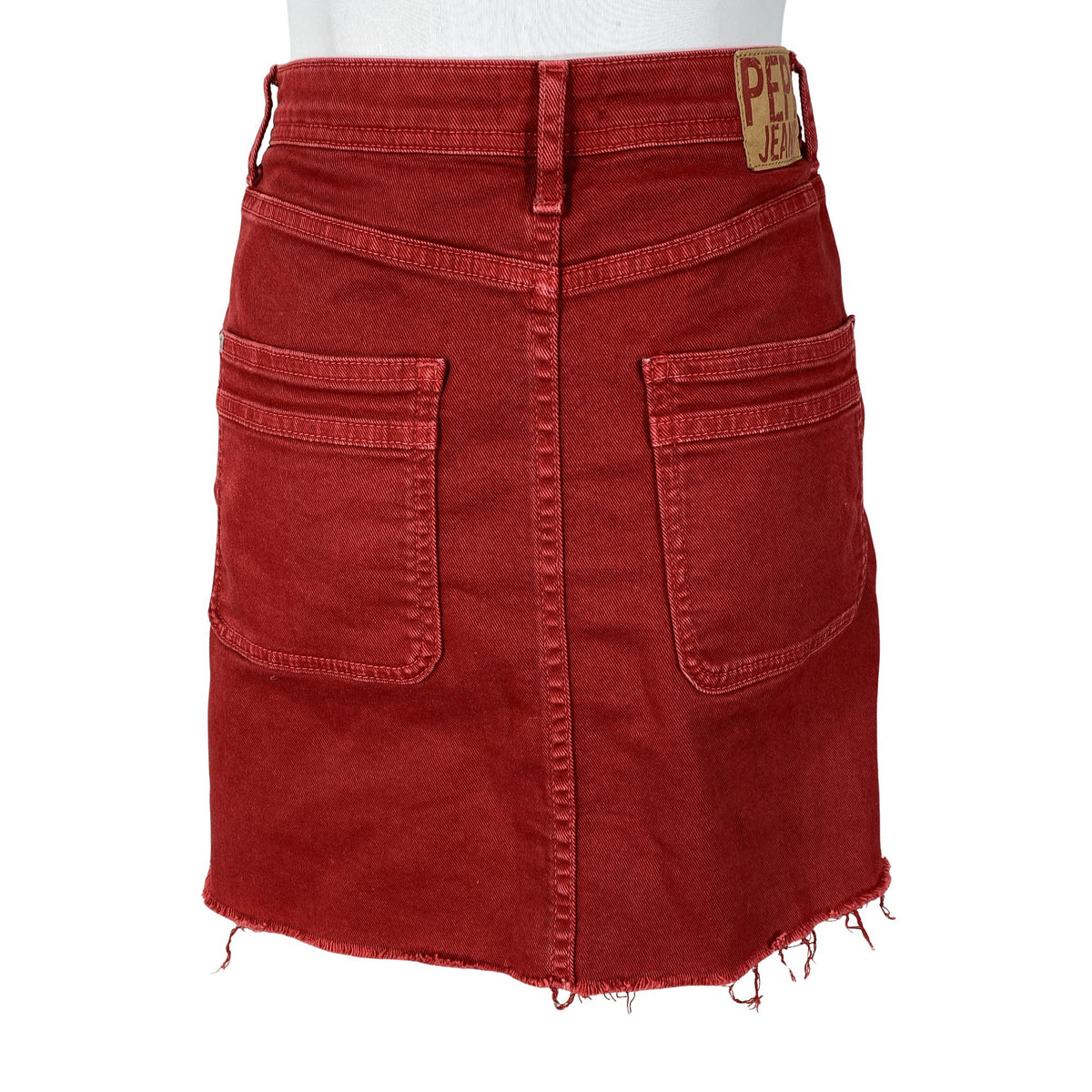 Unisex Pepe Jeans - Denim skirt, size 34 - Red (2)