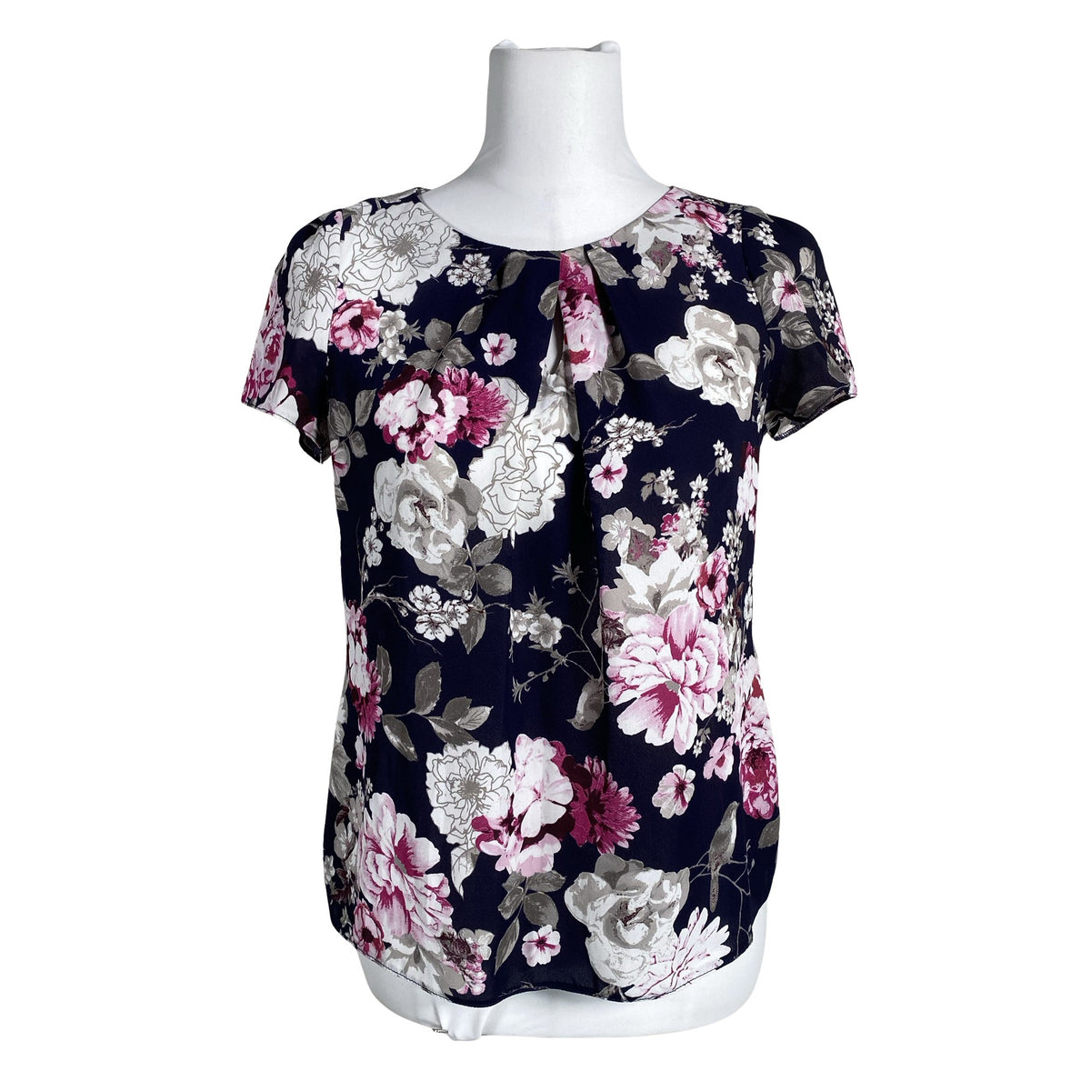 Unisex Billie&Blossom - Short-sleeved blouse, size 38 - Black (1)