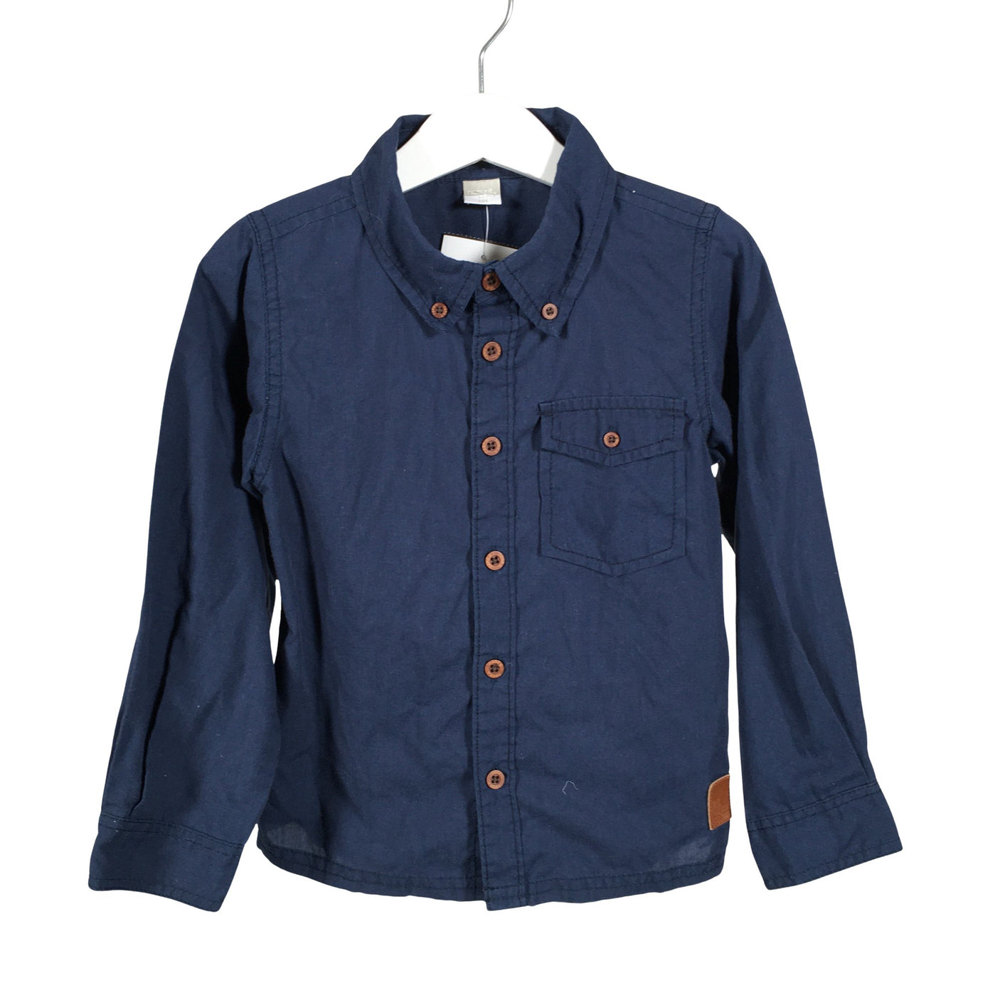 Unisex Name It - Collared shirt, size 98 - 104 - Blue (1)
