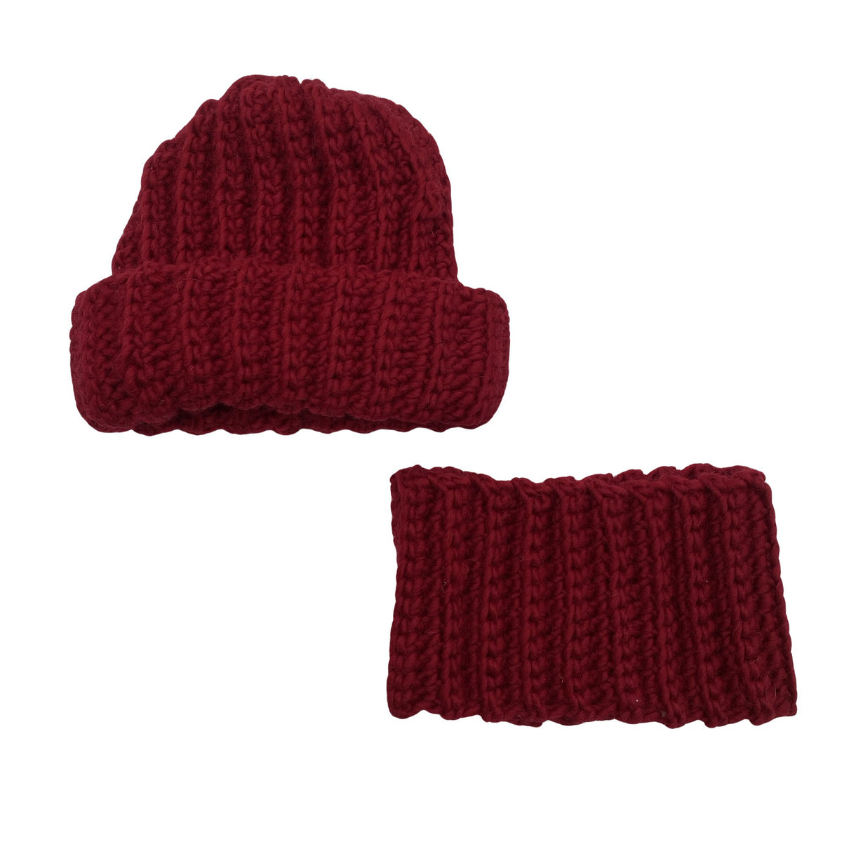 Unisex Handmade - Winter beanie, size 58 - 60 cm - Red (1)