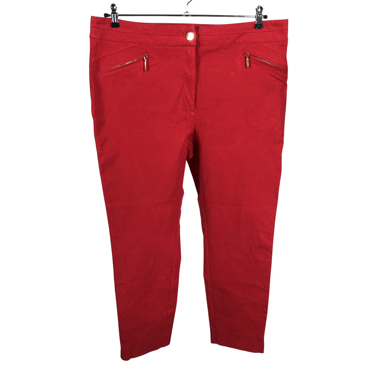 Unisex Per Una by Marks & Spencer - Capri pants, size 48 - Red (1)