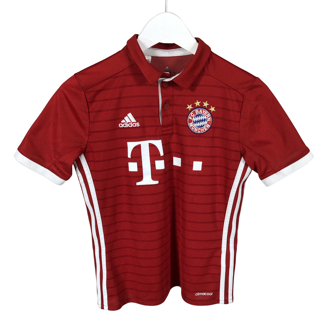 Unisex Adidas - Sports shirt, short sleeve, size 146 - 152 - Red (1)