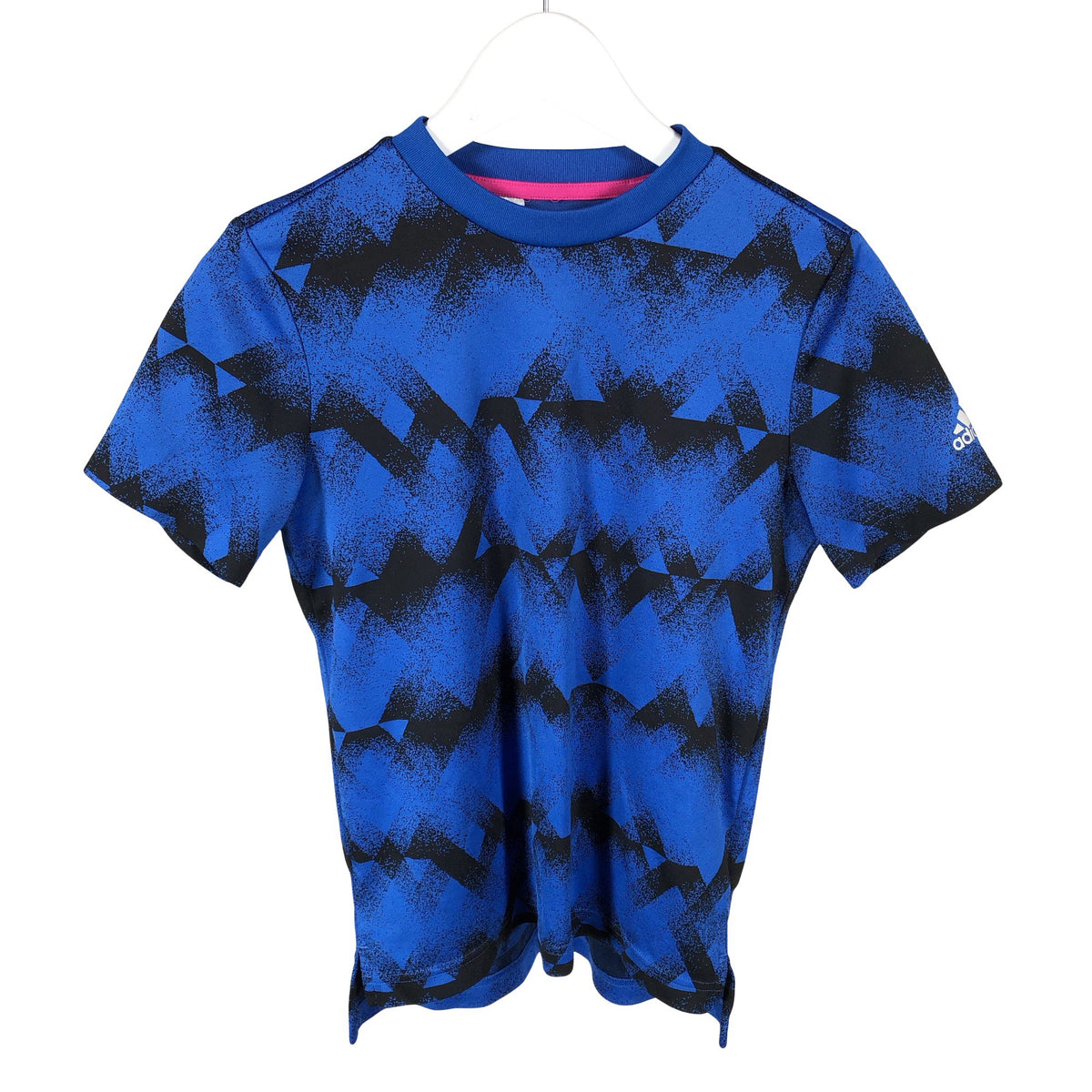 Unisex Adidas - Sports shirt, short sleeve, size 146 - 152 - Blue (1)