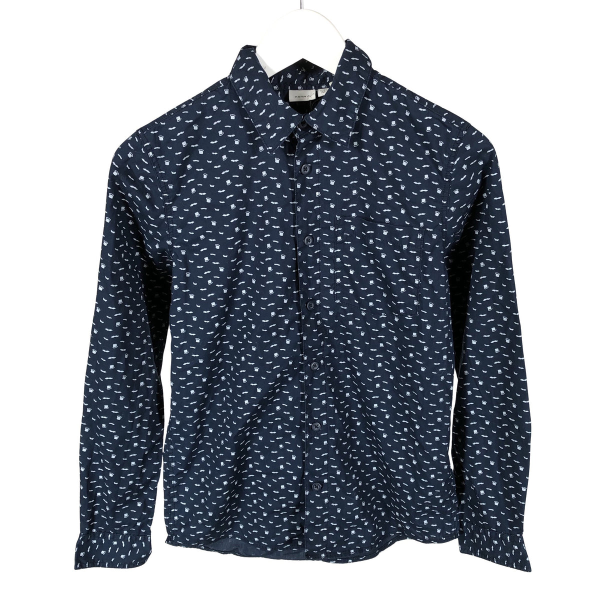 Unisex Name It - Collared shirt, size 146 - 152 - Blue (1)