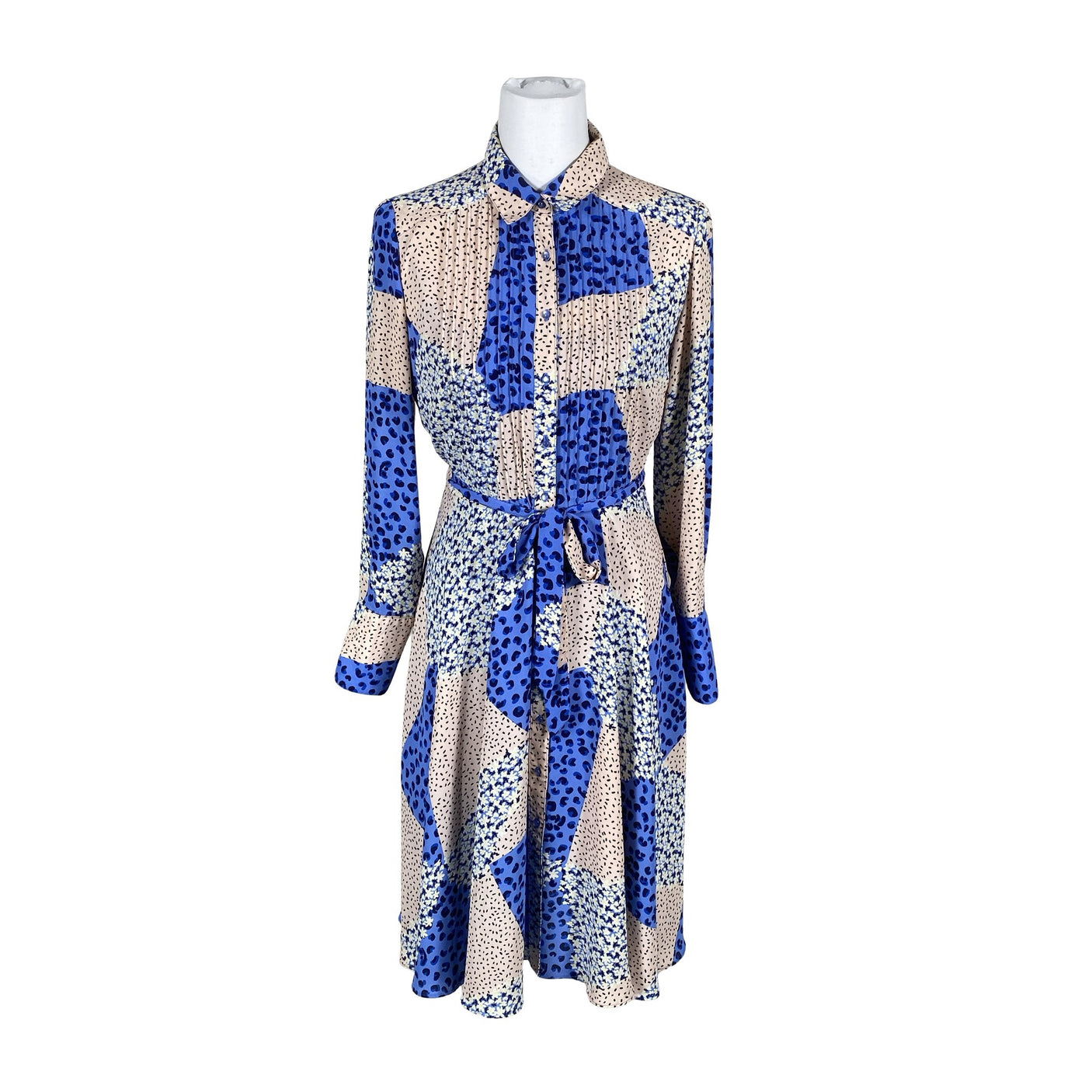 Unisex nanette lepore - Schiffon dress, size 40 - Blue (1)