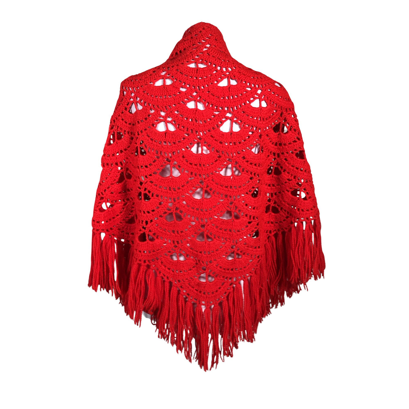 Unisex Handmade - Shawl, size Ei kokoa - Red (2)