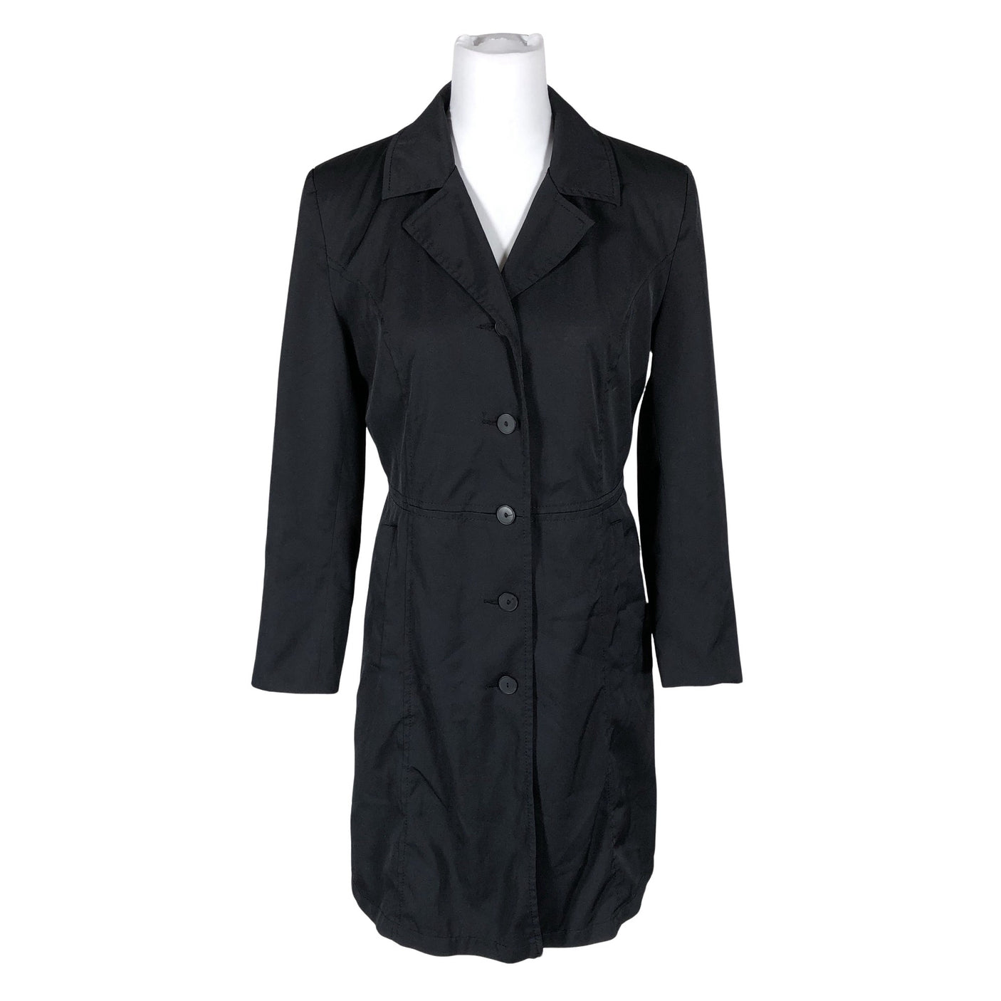 Unisex MasCara - Trench coat, size 38 - Black (1)