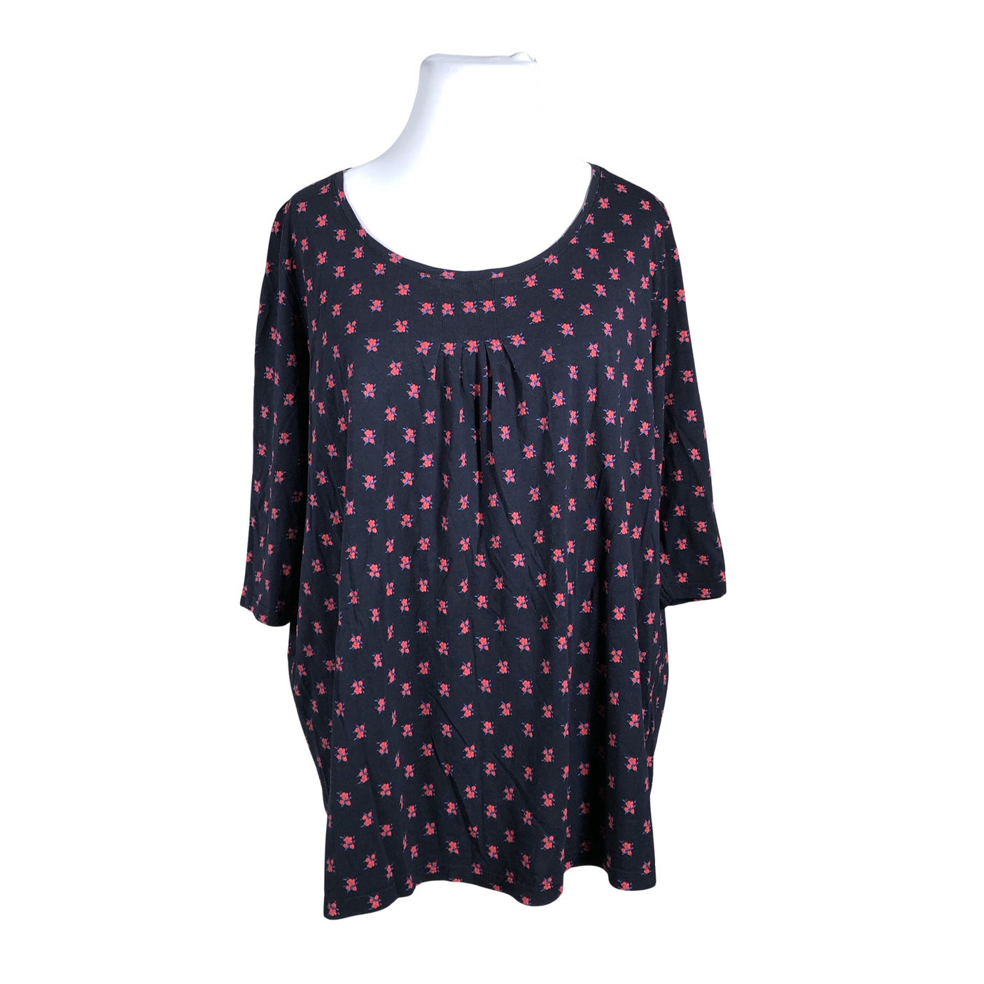Unisex Ulla Popken - Tricot shirt, size 50 - Black (1)