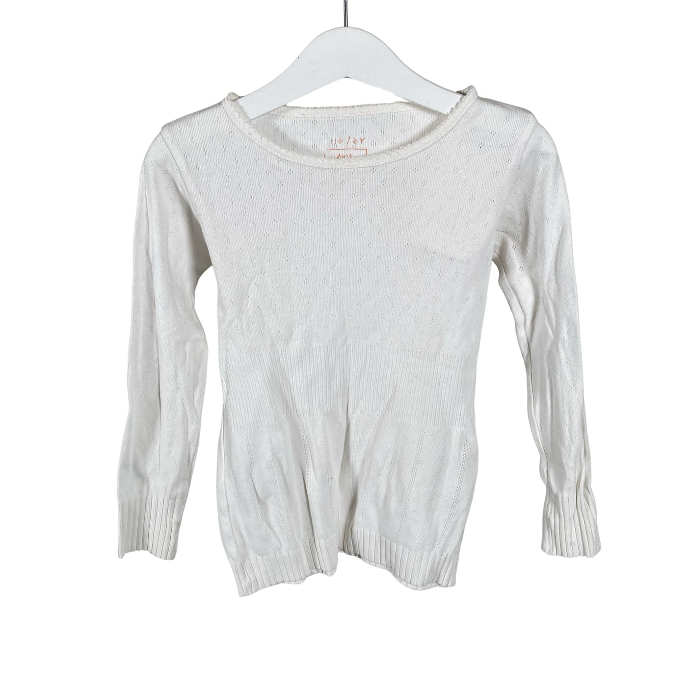 Unisex Noa Noa - Tricot shirt, size 110 - 116 - White (1)