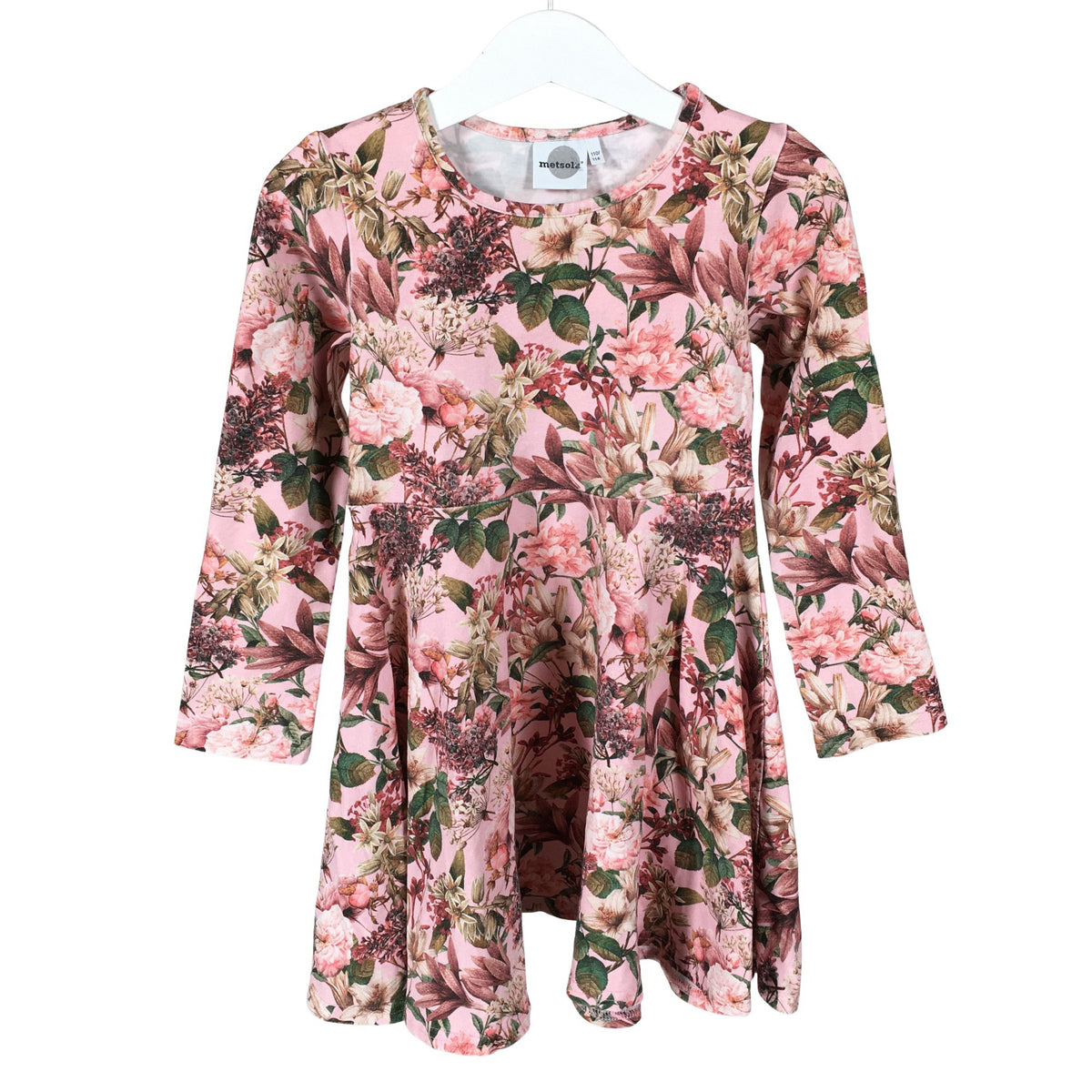 Unisex Metsola - Tricot dress, size 110 - 116 - Light pink (1)