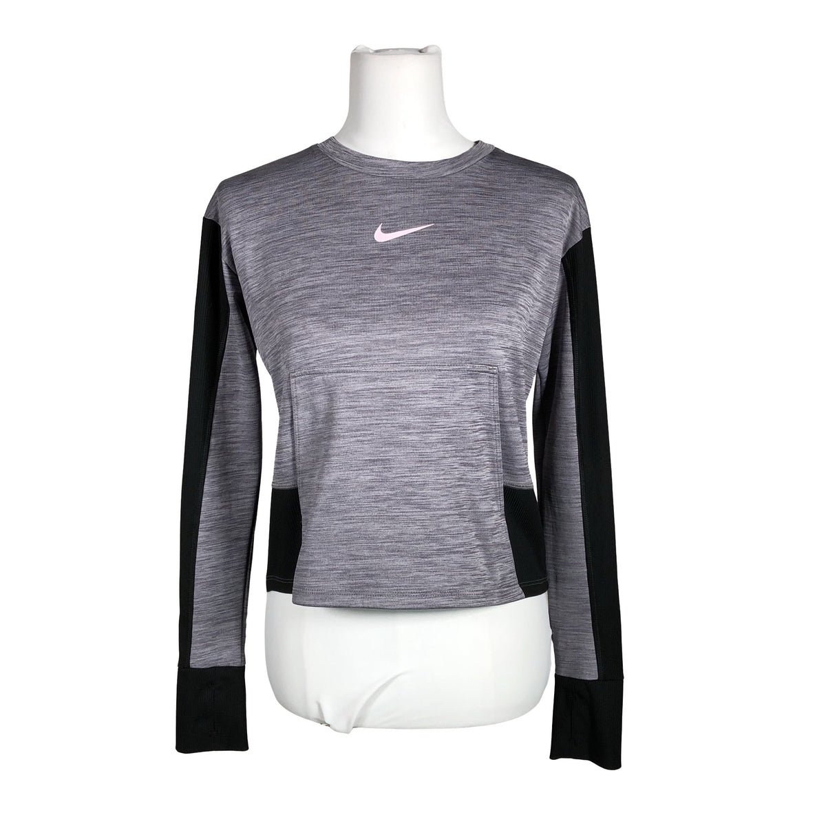 Unisex Nike - Sports shirt, long sleeve, size 36 - Gray (1)