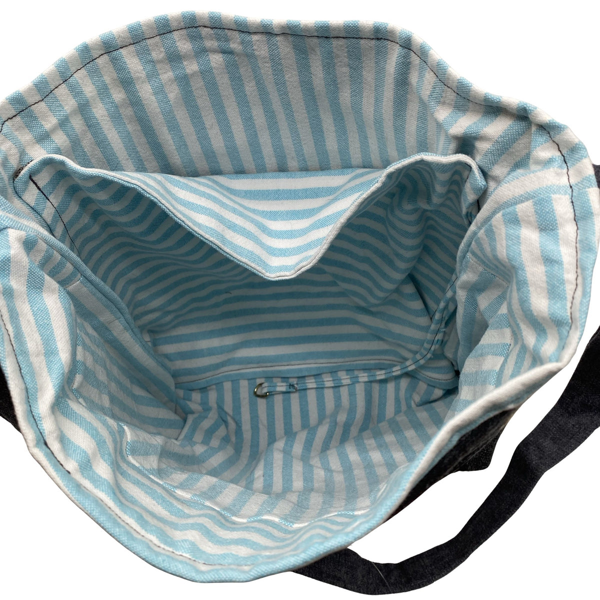 Unisex Handmade - Shoulder bag, size Midi - Blue (2)