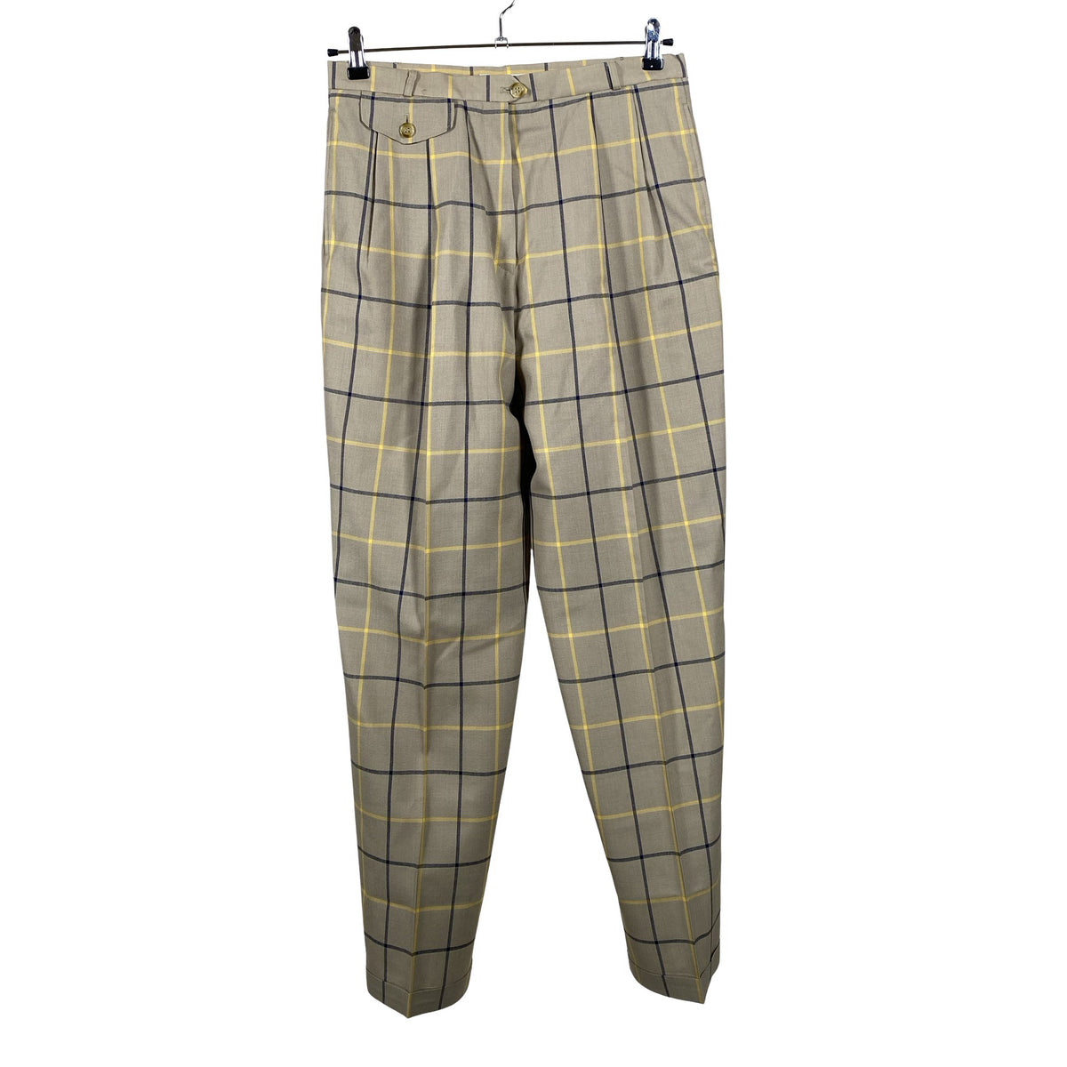 Unisex Burberrys' - Straight leg trousers, size 40 - Beige (1)